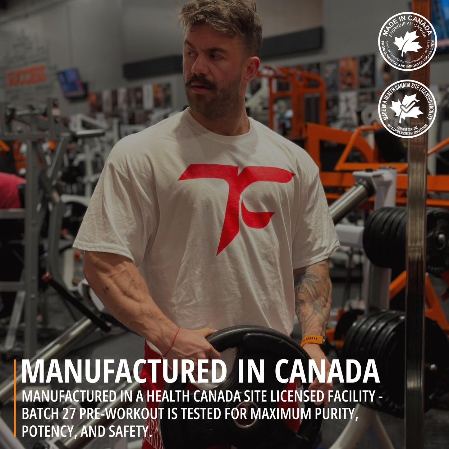 Batch 27 Pre Workout Powder - Nitric Oxide Booster & Preworkout for Men and Women w/Citrulline, Beta Alanine, Caffeine for Enhanced Energy, Endurance, & Reduced Fatigue - 40 Servings, Orange Cream 🍁 All In One Marketplace Canada
