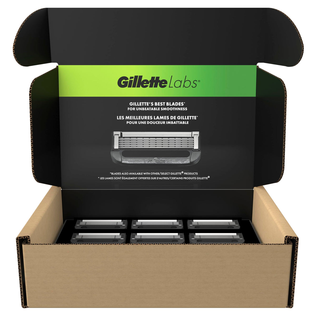 Gillette Labs Razors for Men, Razor Blades Refill, 5-Blade Cartridges, 12 Refills 🍁 All In One Marketplace Canada