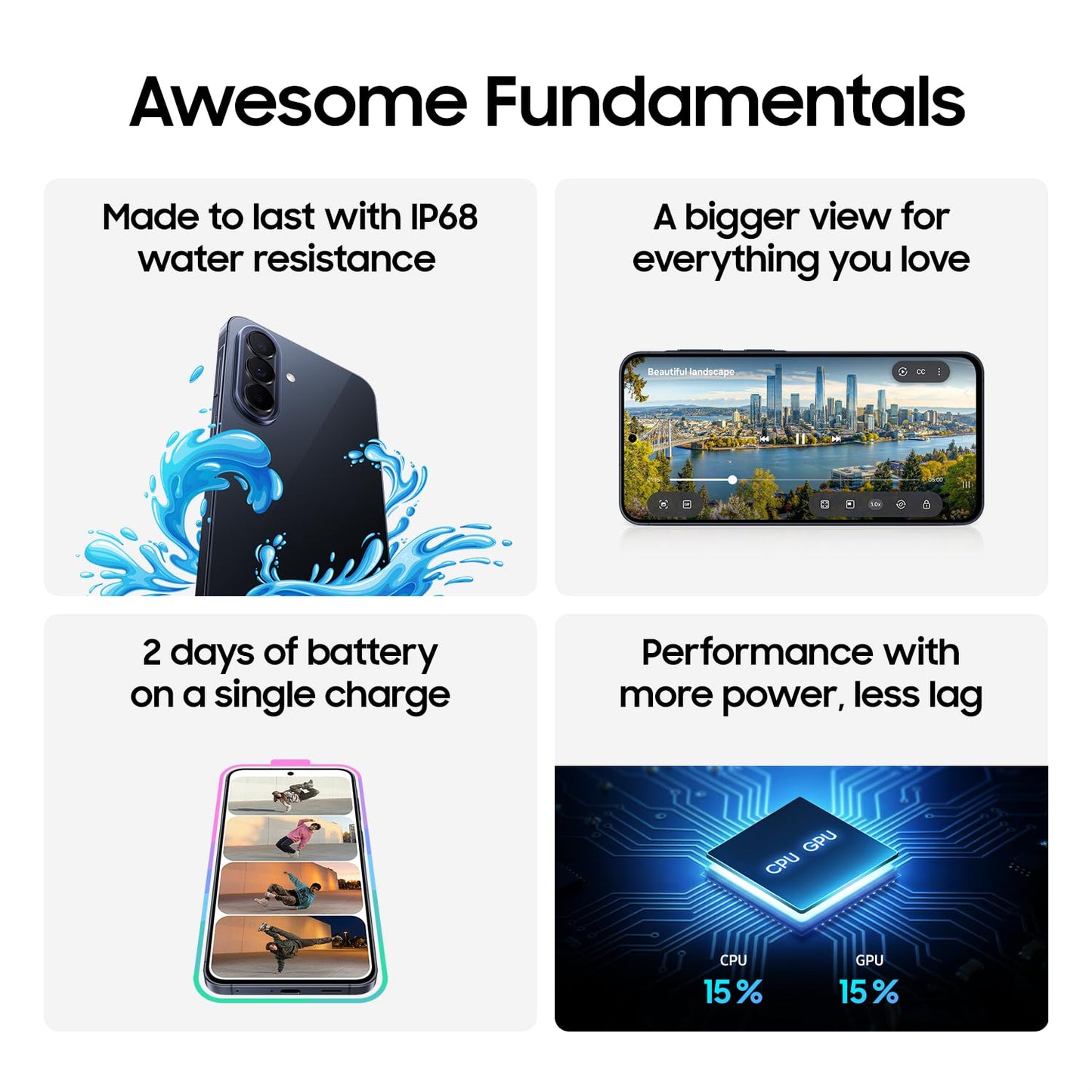 Samsung Galaxy A57, 128GB, Awesome Navy, 5G (Unlocked, CAD Version) - 6.7" Super AMOLED+ FHD+ Display, Awesome Intelligence, 8GB RAM, 50MP, 45W Fast Charging - Financing Available 🍁 All In One Marketplace Canada