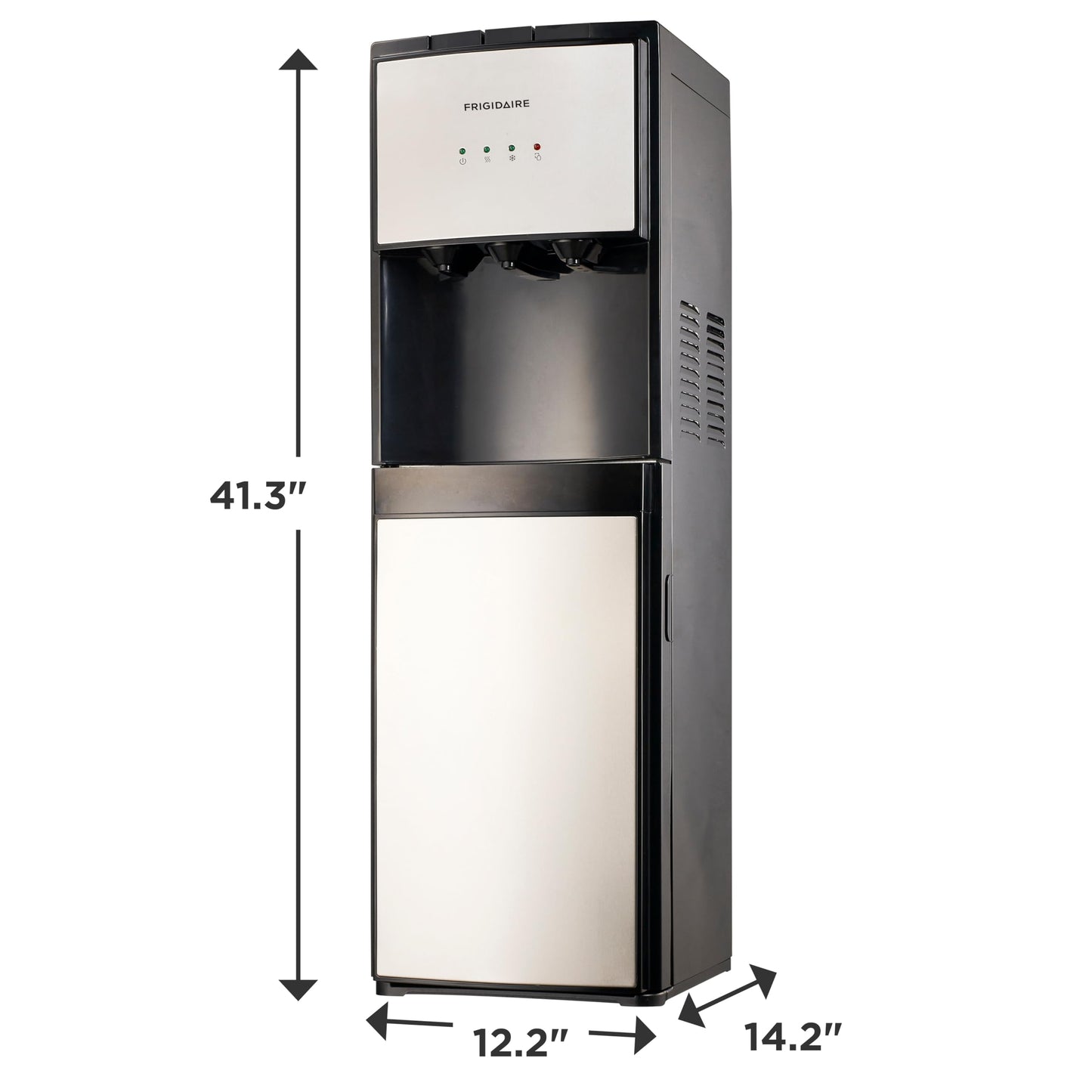 Frigidaire, 5 Gallon Bottom Loading Hot and Cold Water Dispenser, Stainless Steel 🍁 All In One Marketplace Canada