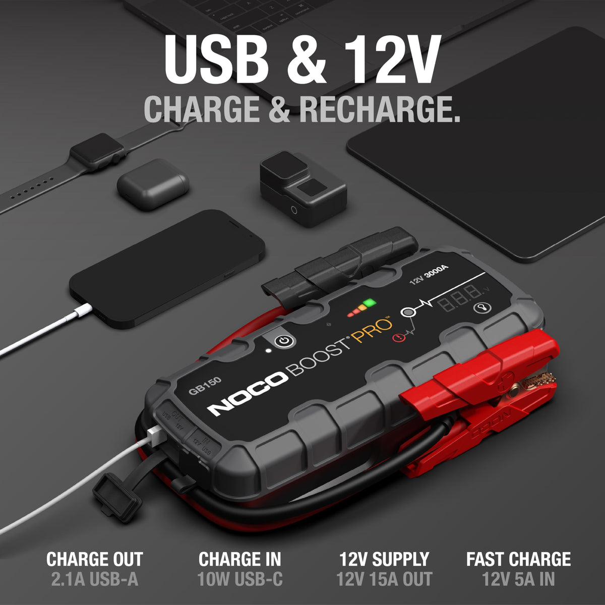 NOCO Boost GB150 3000A UltraSafe Jump Starter, 12V Lithium Battery Booster 🍁 All In One Marketplace Canada