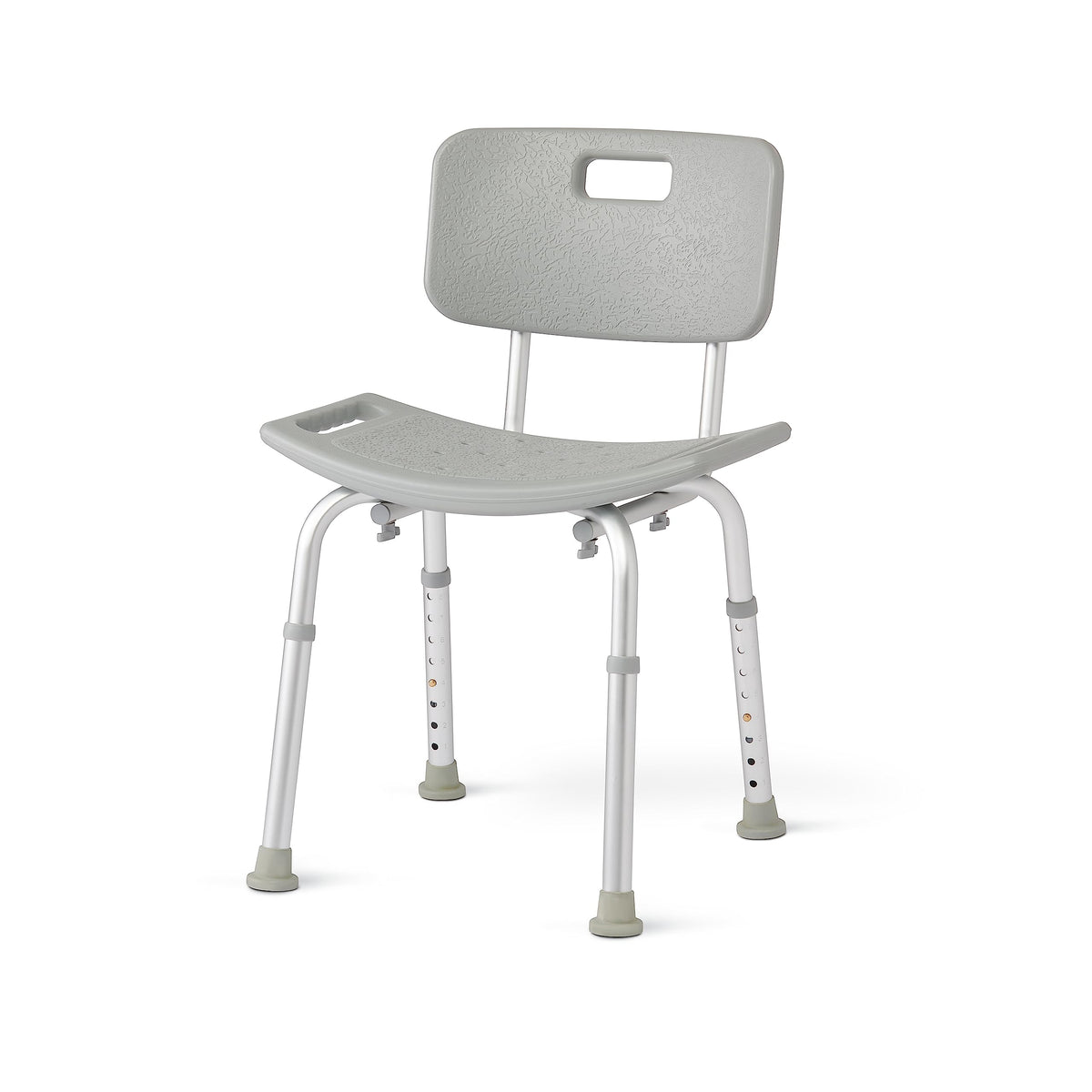 Medline Bath Chair with Back, Shower Chair has Height Adjustable Legs, Tool-Free Assembly, Shower Seat with Suction Cup Feet, Gray 🍁 All In One Marketplace Canada