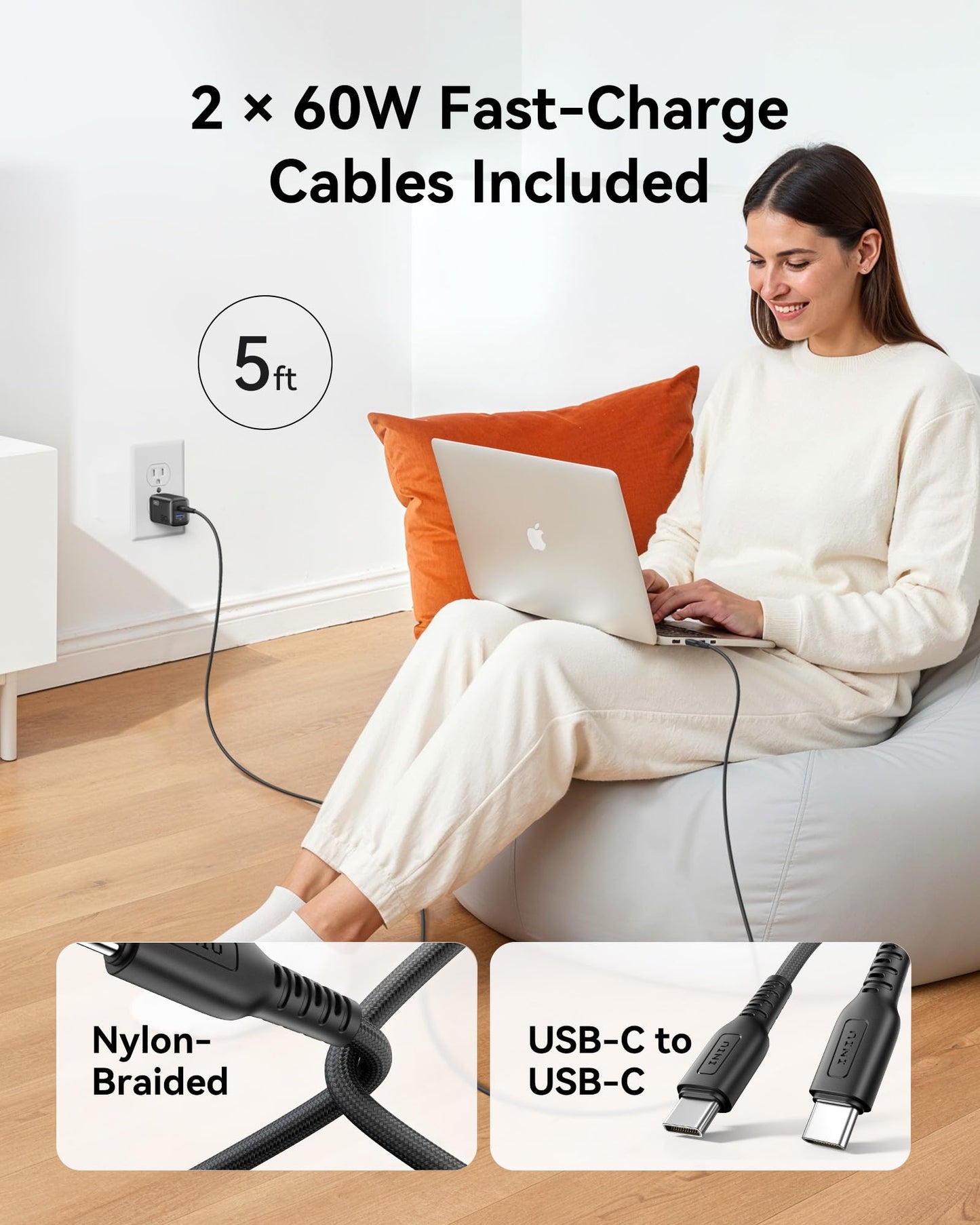 INIU for iPhone 17 16 Charger, 30W GaN Tech USB C Charger Fast Charging, 2-Pack Foldable USB C Charging Block with Cable for iPhone 17 16 Pro Max, MacBook Air 13 M4, Samsung S25 S24, iPad 11 Air 🍁 All In One Marketplace Canada