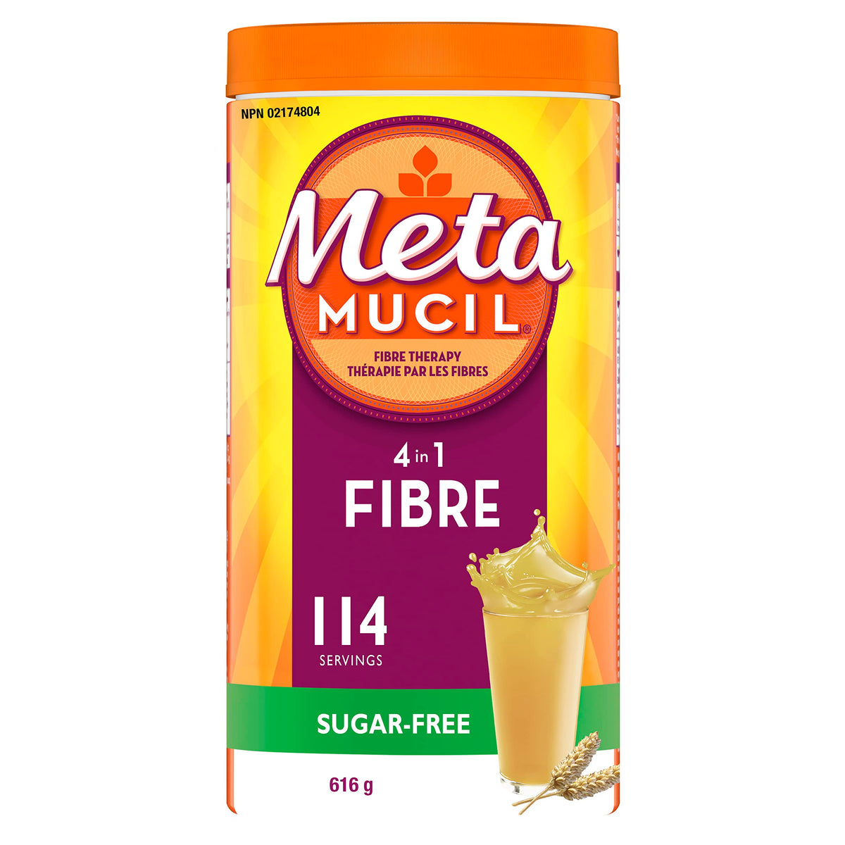 Metamucil, Daily Psyllium Husk Powder Supplement, Sugar-Free, 4-in-1 Fibre for Digestive Health, Unflavoured Smooth Flavored Drink, 114 Servings 🍁 All In One Marketplace Canada
