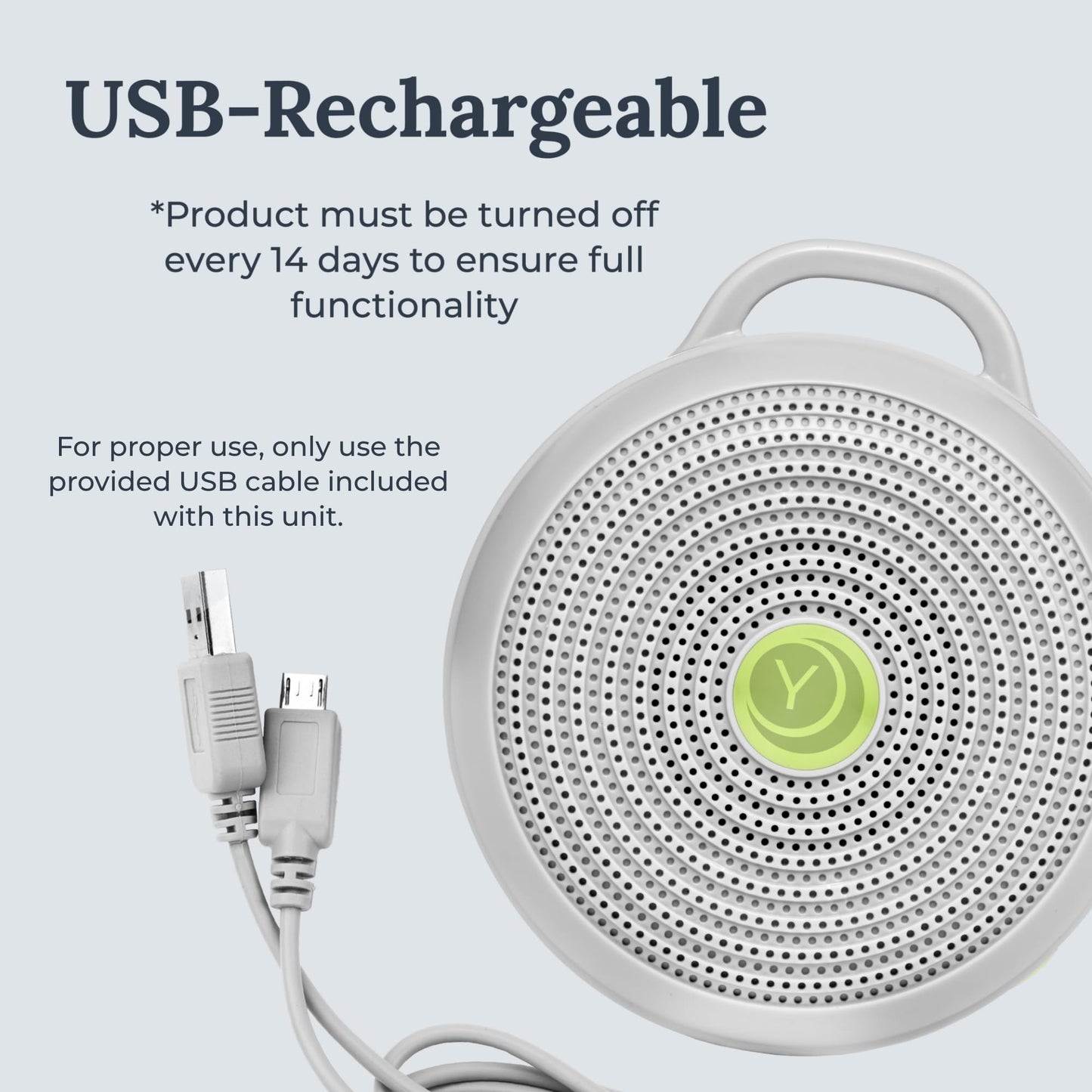 Yogasleep Hushh Portable White Noise Sound Machine For Baby, 3 Soothing Natural Sounds With Volume Control, Compact Size, Noise Canceling For Sleep Aid, Office Privacy, & Meditation, Registry Gift 🍁 All In One Marketplace Canada