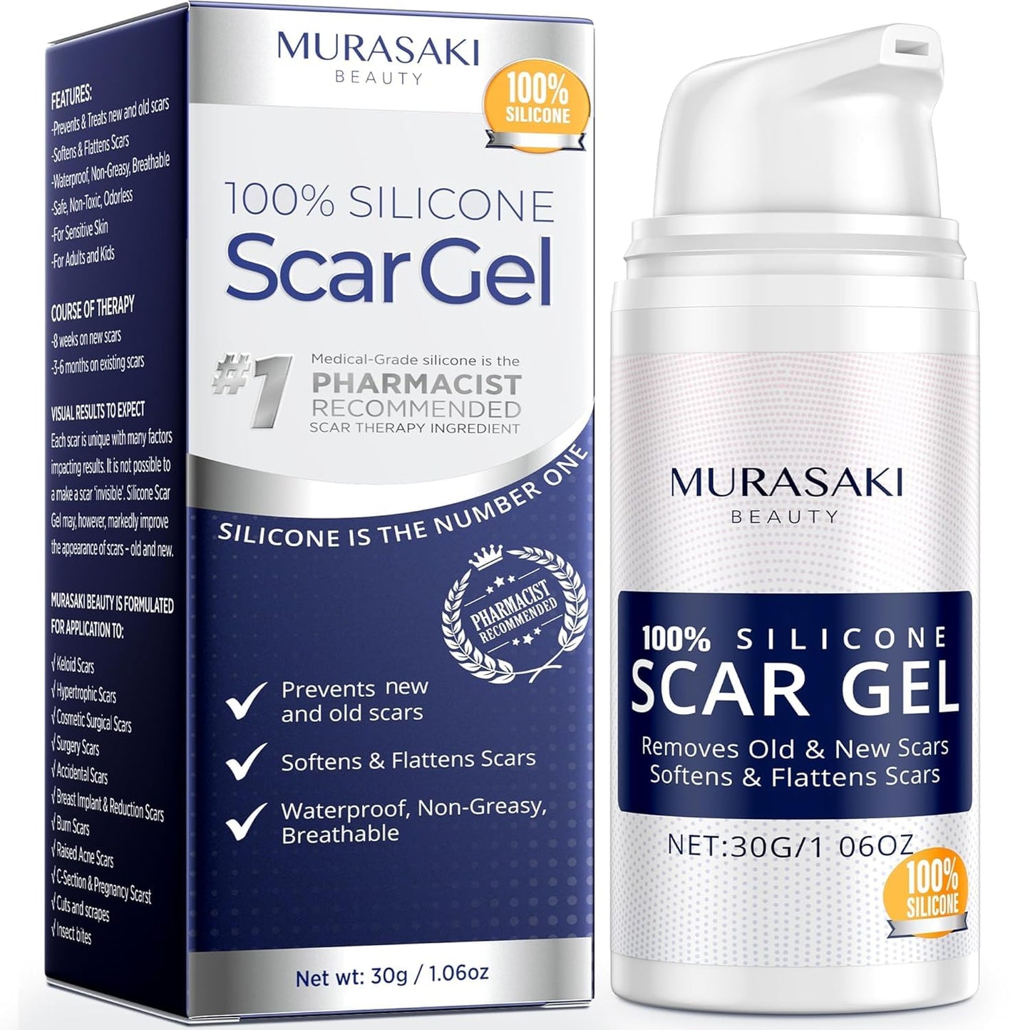 100% Silicone Scar Gel Scar Cream - Advanced Scar Gel for Old and New Scars 🍁 All In One Marketplace Canada