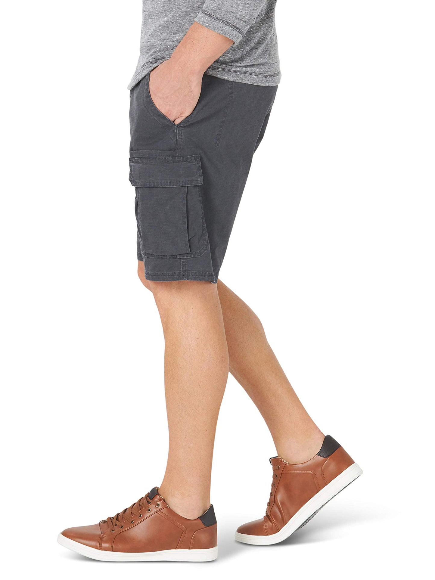 Wrangler Authentics Men's Classic Cargo Stretch Short, Anthracite, 32 🍁 All In One Marketplace Canada