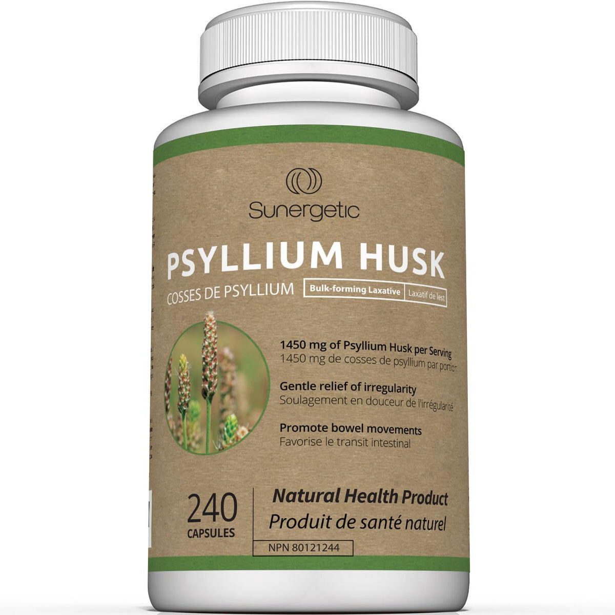 Premium Psyllium Husk Capsules - 1450mg per Serving - Helps Support Digestion, Intestinal Health & Regularity - 240 Psyllium Husk Fiber Capsules 🍁 All In One Marketplace Canada