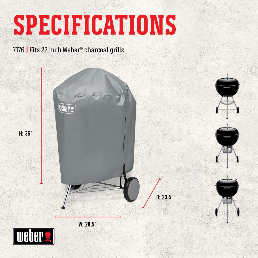 Weber Charcoal Kettle BBQ Cover 22" (7176) 🍁 All In One Marketplace Canada