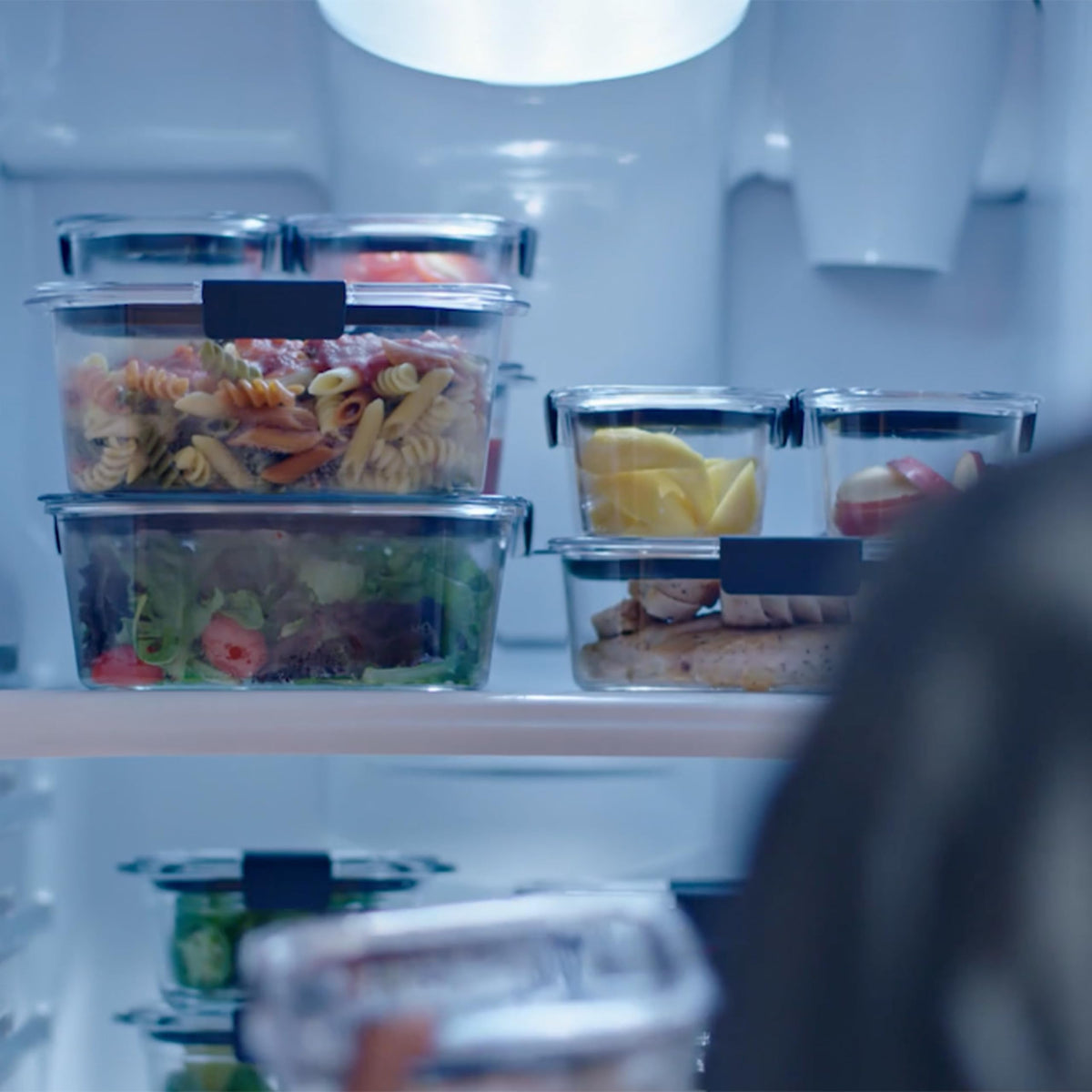 Rubbermaid Brilliance Glass Food Storage Containers, Set of 9 Food Containers with Lids (18 Pieces Total), BPA Free and Leak Proof 🍁 All In One Marketplace Canada
