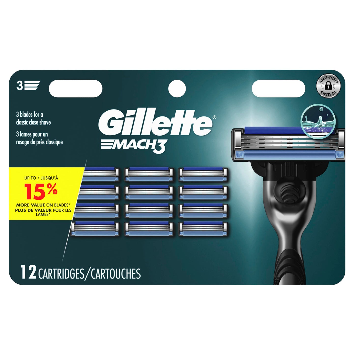 Gillette Mach3 Men's Razor Blade Refills, 12 Refills 🍁 All In One Marketplace Canada