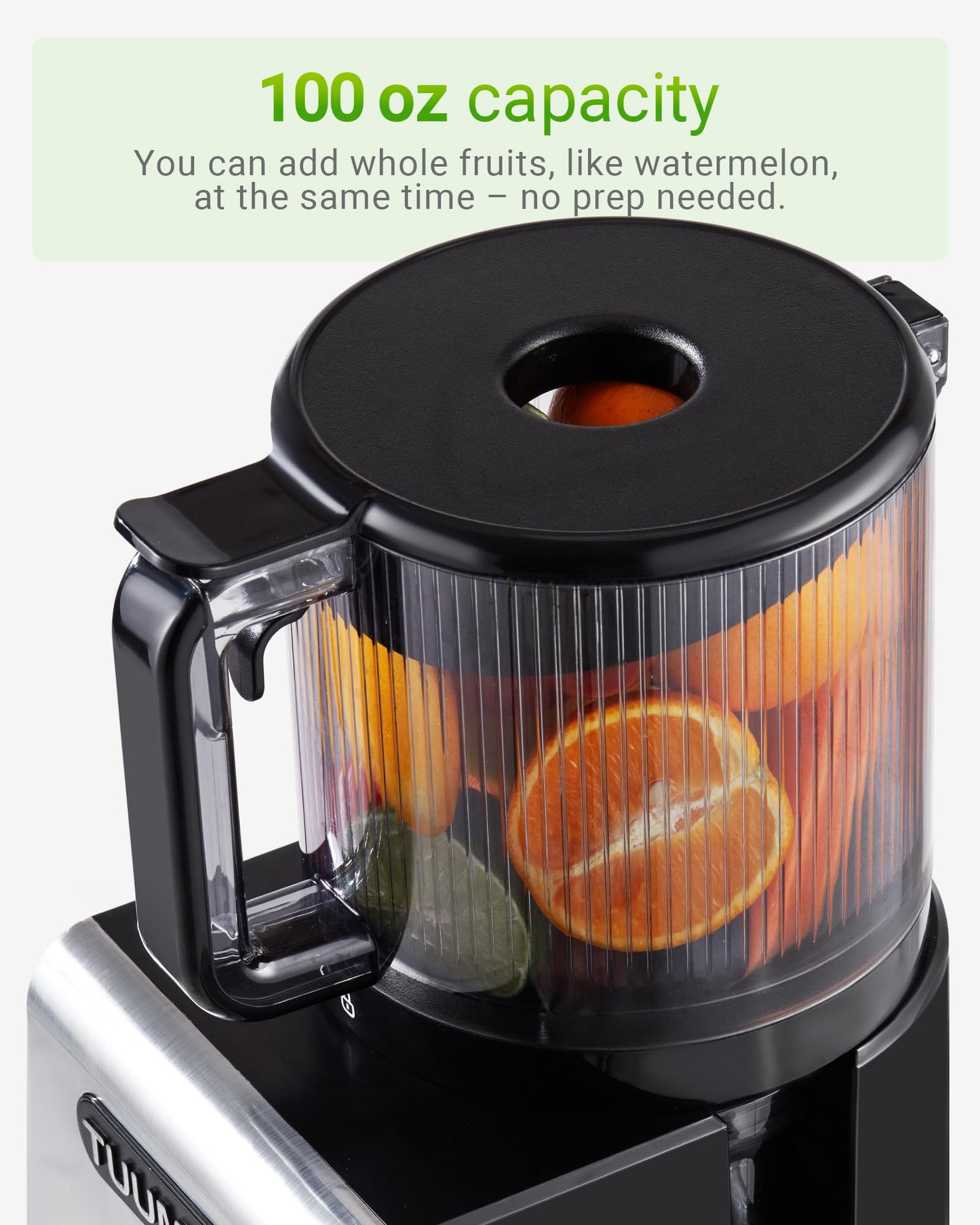 Juicer Machine, 6.5" Large Feed Chute Cold Press Juicer with 350W, Slow Masticating Juicer for Whole Vegetables & Fruits, High Juice Yield, Easy to Clean, Black 🍁 All In One Marketplace Canada