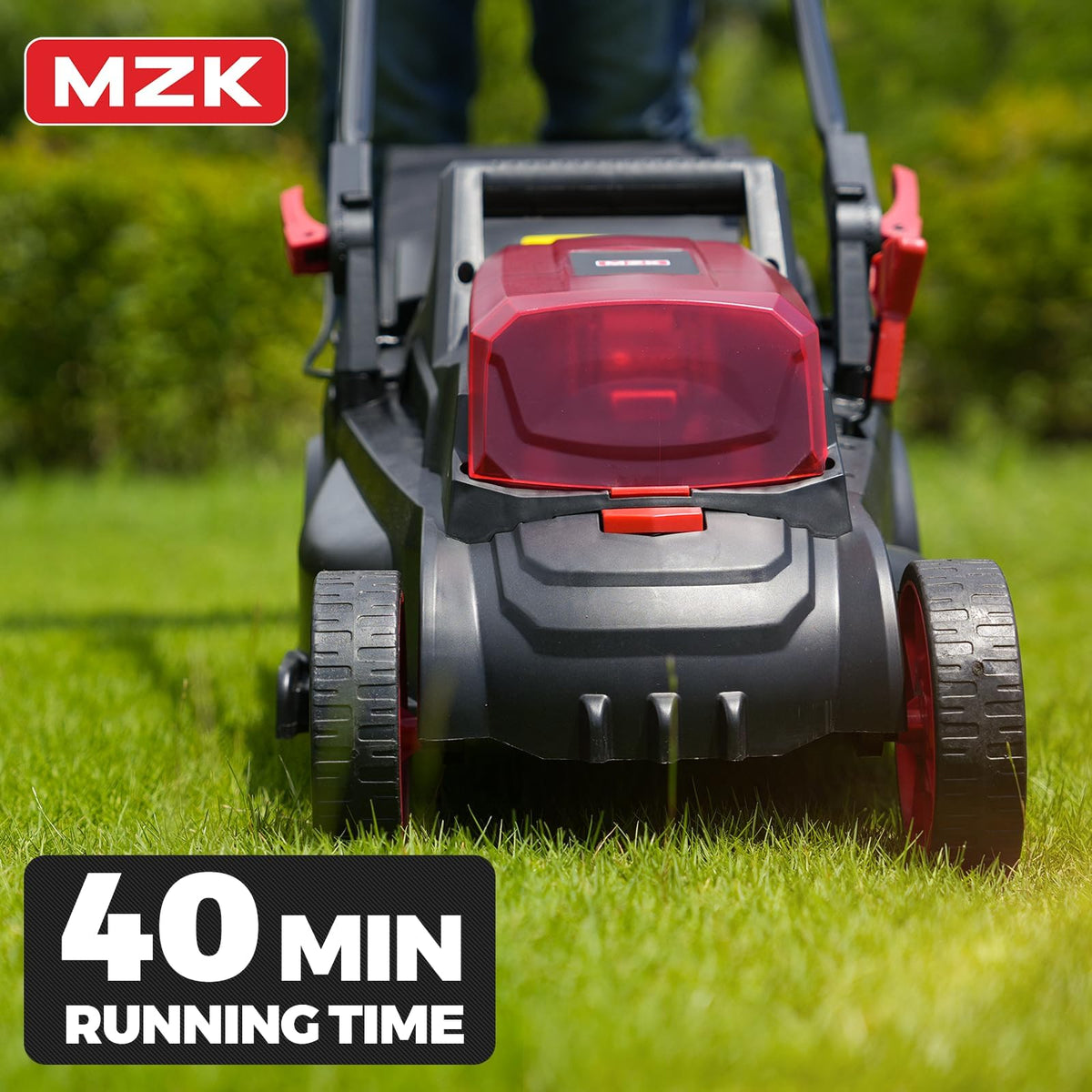 MZK 40V(2 x 20V) 13” Cordless Electric Lawn Mower, Electric Mower with 4-Position Height Adjustment, Compact and Lightweight Push Battery Powered Lawn Mower (LM13CA08) 🍁 All In One Marketplace Canada