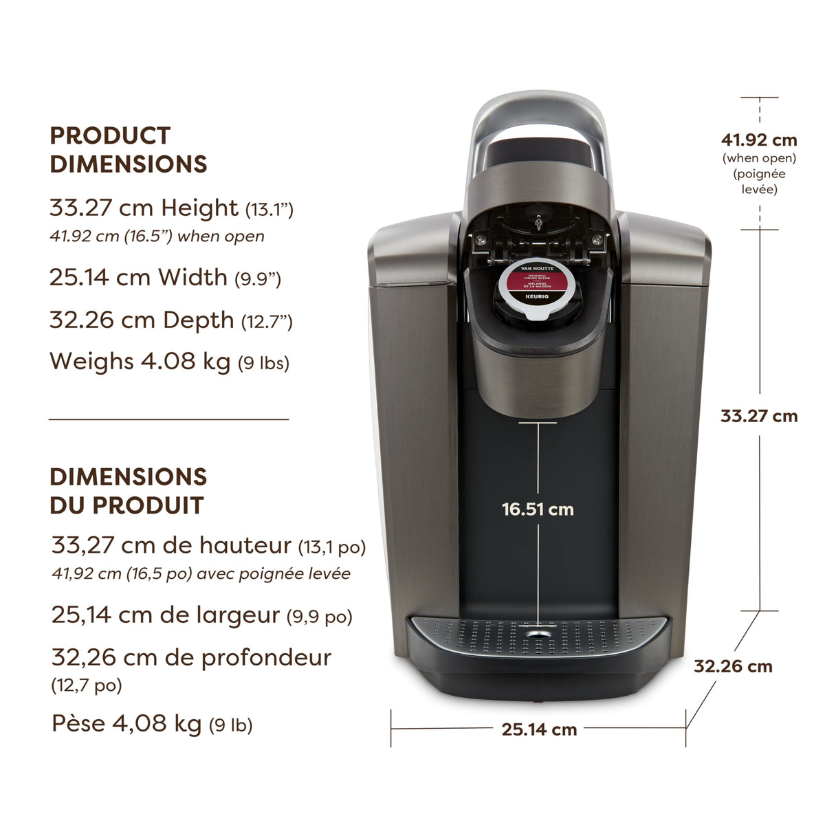 Keurig K-Elite Single Serve K-Cup Pod Coffee Maker, With Iced Brew Functionality And Quiet Brew Technology, Brushed Slate 🍁 All In One Marketplace Canada