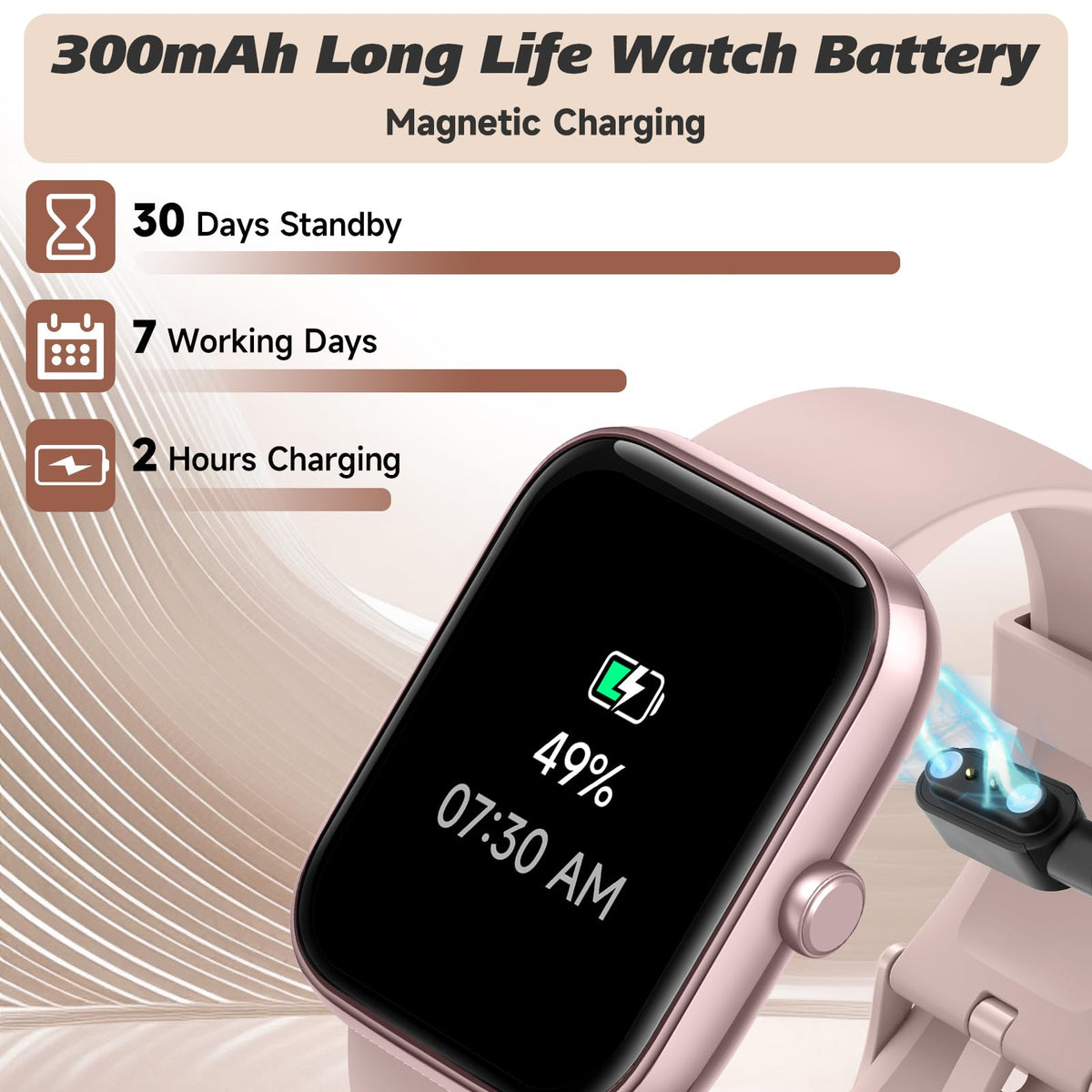 Smart Watch for Men Women with Bluetooth Call, Alexa Built-in, Heart Rate & Sleep Monitor, 1.83" DIY Dial Fitness Watch with 100+ Sport Modes, IP68 Waterproof, Compatible with Android iOS 🍁 All In One Marketplace Canada