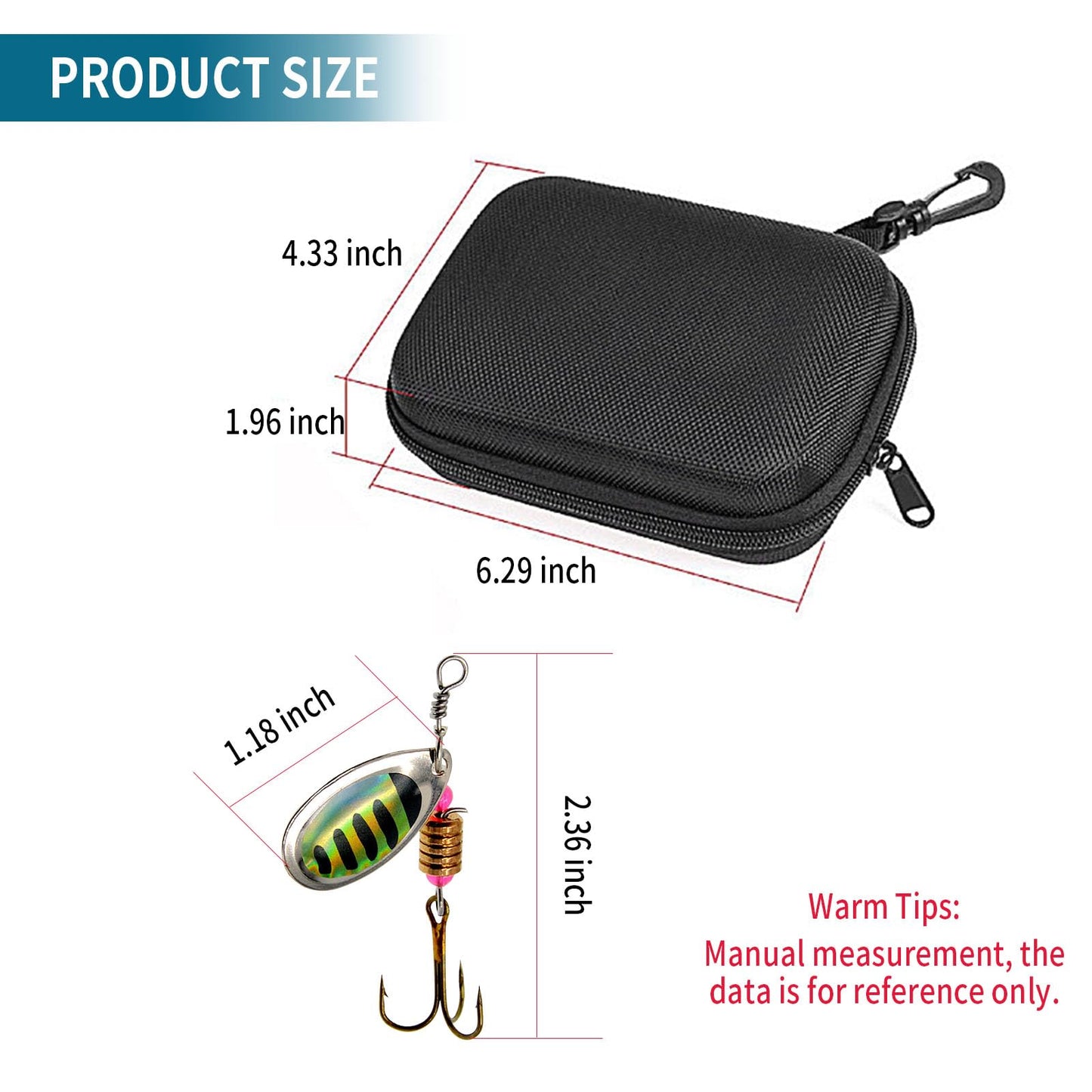 Vkinman 16 Pcs Fishing Lures Spinner Bait with Treble Hooks for Bass Trout Salmon Fishing Tackle Spinnerbait Spoons Metal Sequins Spinners Baits Fishing Bait for Freshwater Saltwater Fishing 🍁 All In One Marketplace Canada