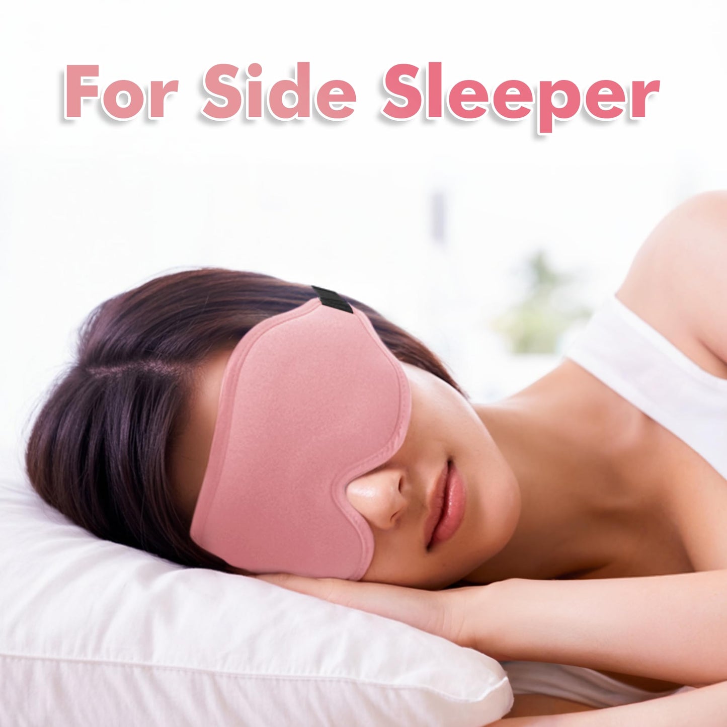 Sleep Eye Mask for Men Women, Lash Extensions 3D Sleeping Mask, Travel Blackout Night Blindfold Eye Shade Cover with Adjustable Strap (Pink-3D) 🍁 All In One Marketplace Canada