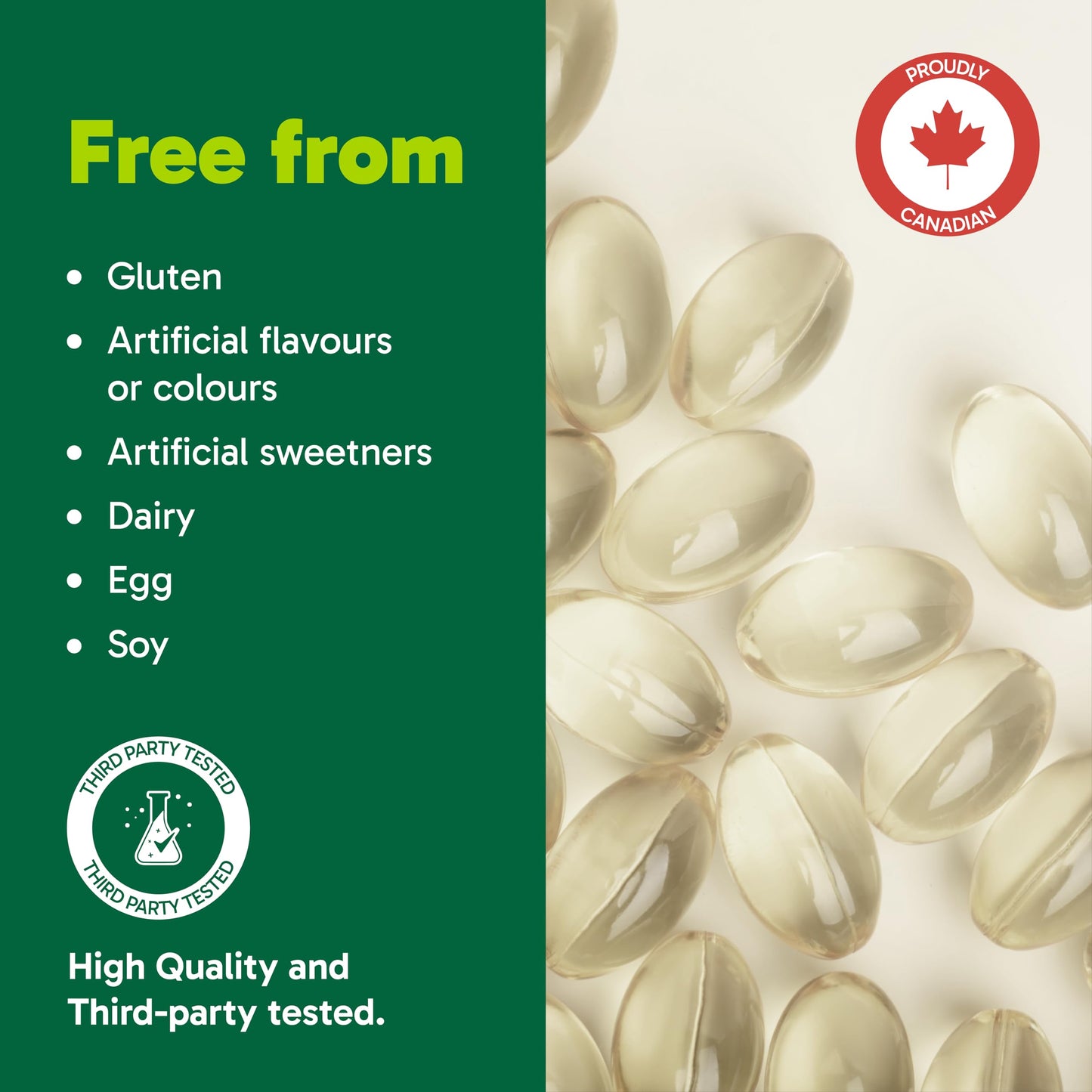 Organika Vitamin D3 + K2 (MK7)- 1000IU D3 and 120mcg K2 per capsule- High Potency, Supports Healthy Immune Function and Bones + Teeth- 300sftgl 🍁 All In One Marketplace Canada