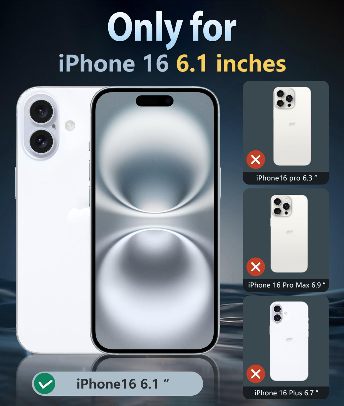FNTCASE for iPhone 16 Case Clear: Magnetic Phone Cases with Screen Protector Drop Proof Compatible with Magsafe Slim Anti Yellowing Rugged Shockproof Protective Cell Cover (A-Clear Magnetic) 🍁 All In One Marketplace Canada