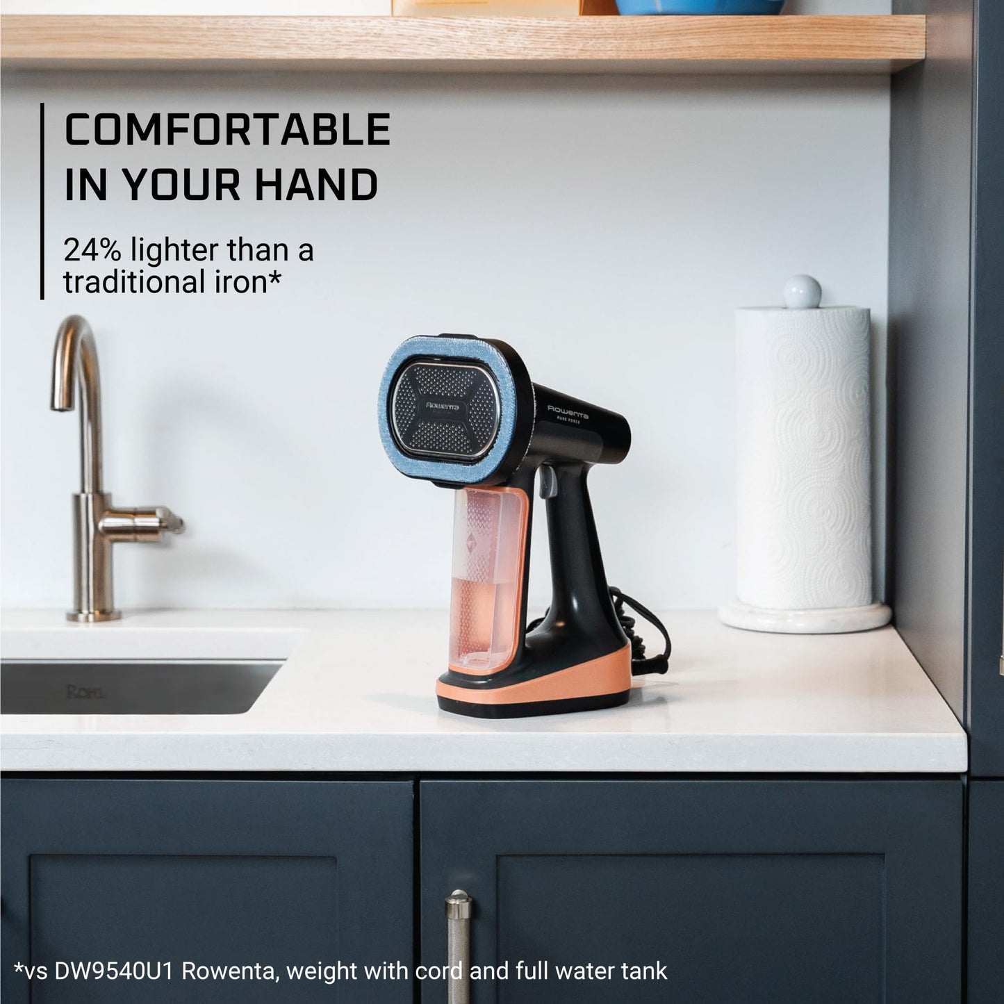 Rowenta Iron Steamer for Clothes, 3in1 Hand Held Steamers, Clothing Steamer, Ironing, Lint Remover, 7.1 Oz Tank, 1875 Watts, Auto-Off, Black, DR8855 🍁 All In One Marketplace Canada