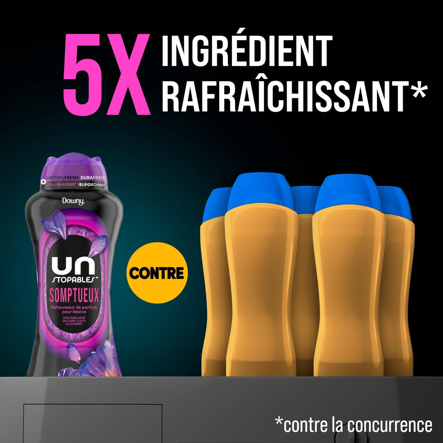 Downy Unstopables In Wash Scent Booster, Lush Scent, Laundry Beads for Odour Protection, Downy Scent Booster, Laundry Scent Boosters, 853 g 🍁 All In One Marketplace Canada