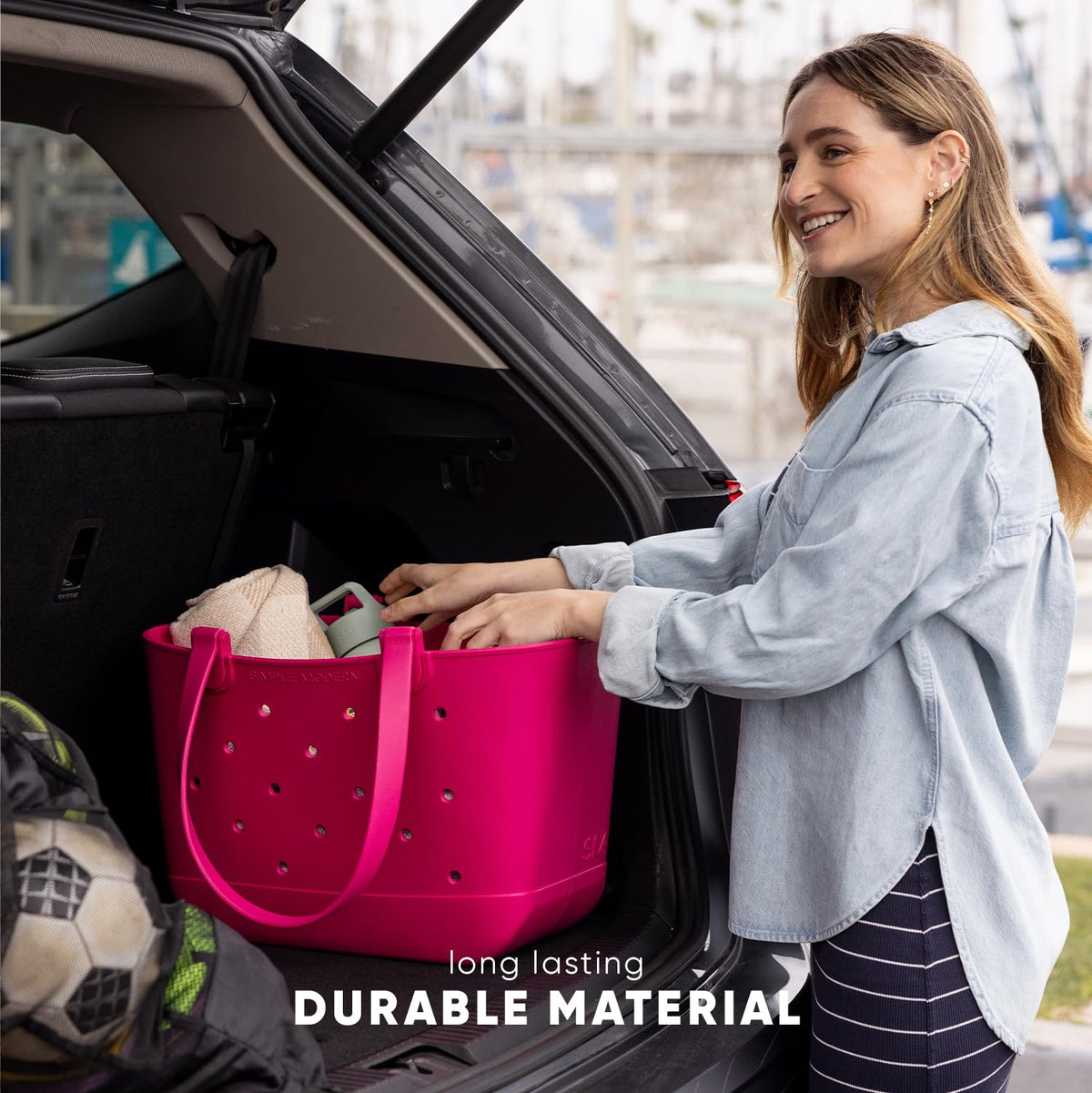Simple Modern Waterproof Rubber Beach Bag | Extra Large | Green 🍁 All In One Marketplace Canada
