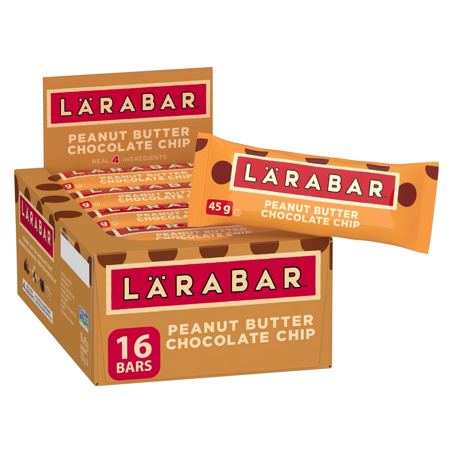 LÄRABAR Peanut Butter Chocolate Chip, Fruit and Nut Energy Bar, Pack of 16 Bars, Gluten Free, Vegan, Family Pack, Snack Bars 🍁 All In One Marketplace Canada