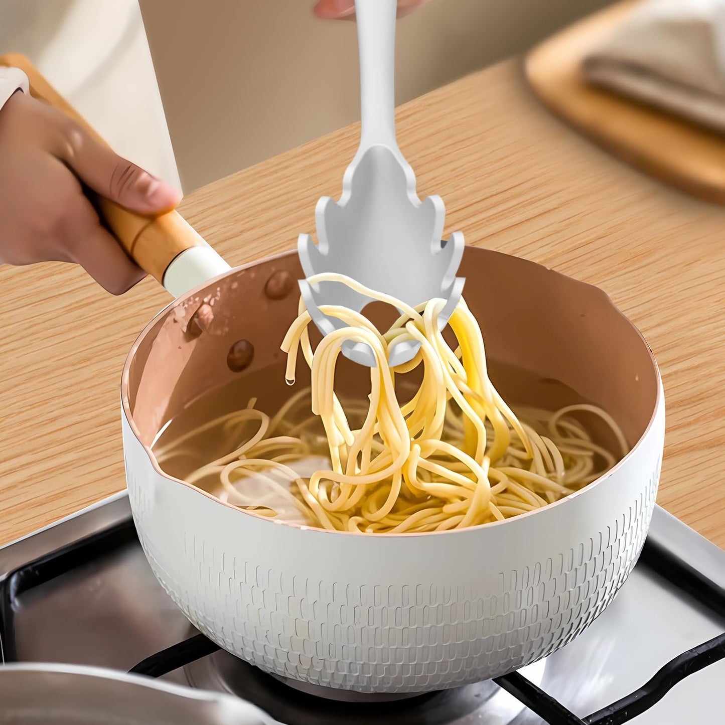 Silicone Cooking Utensils Set - 446°F Heat Resistant Silicone Kitchen Utensils,Spatula,Spoon, All Clad Kitchen Utensil Sets Gadgets Tools for Nonstick Cookware,Dishwasher Safe BPA Free (Multicolor) 🍁 All In One Marketplace Canada