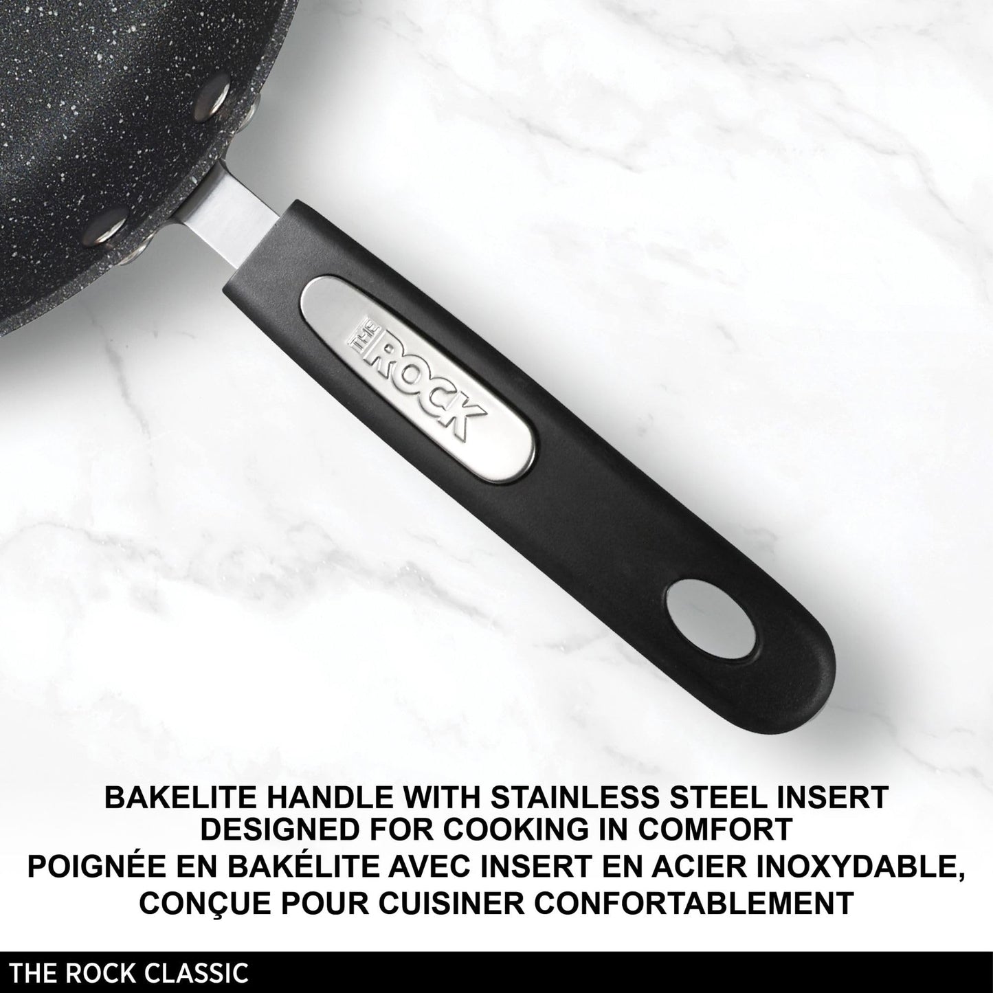 Starfrit The Rock 26cm (10") Non-Stick Multi Pan - Tawa - Durable Forged Aluminum - Oven Safe - PFOA Free - Easy to Clean - Black 🍁 All In One Marketplace Canada