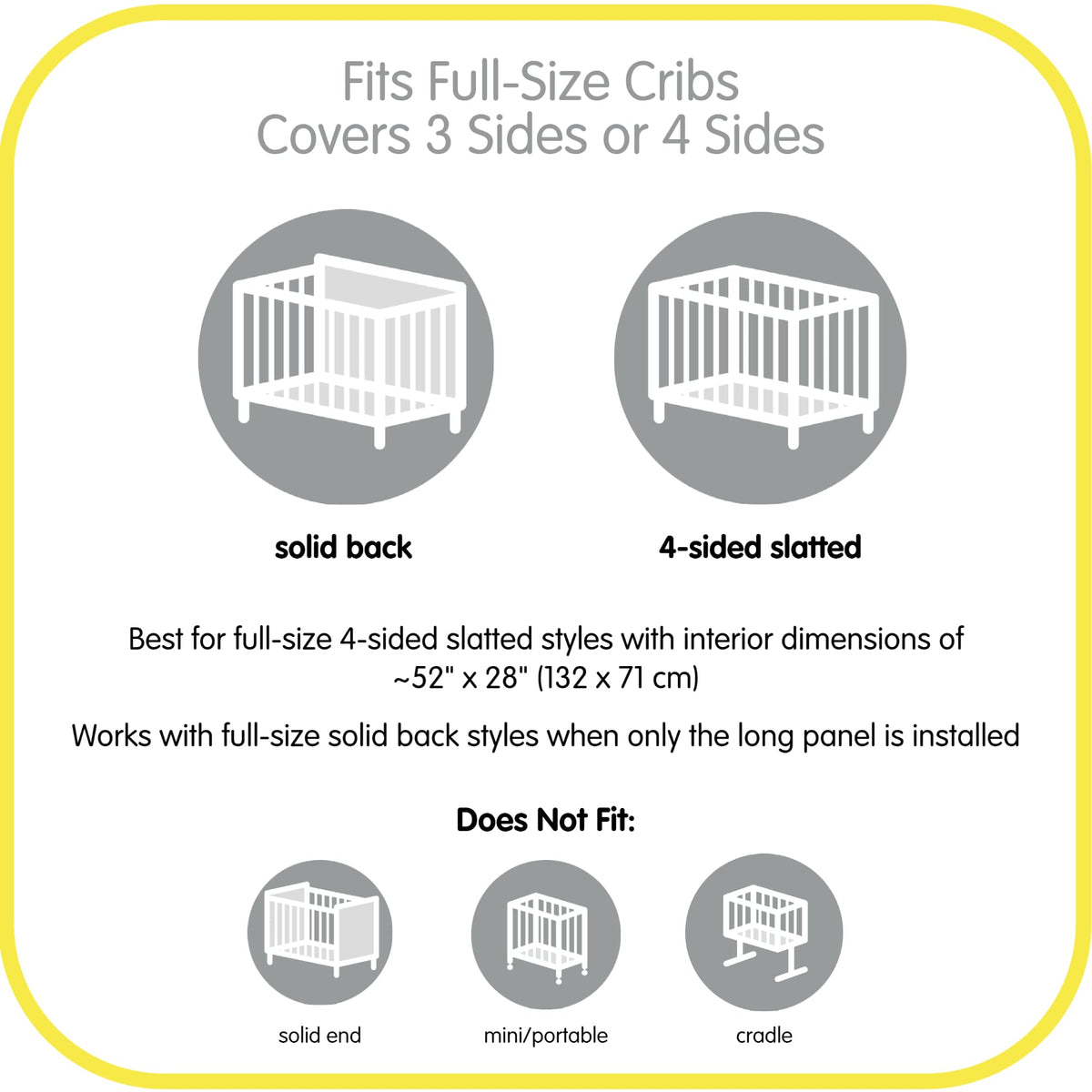 BreathableBaby Breathable Mesh Liner for Full-Size Cribs, Classic 3mm Mesh, White (Size 4FS Covers 3 or 4 Sides) 🍁 All In One Marketplace Canada