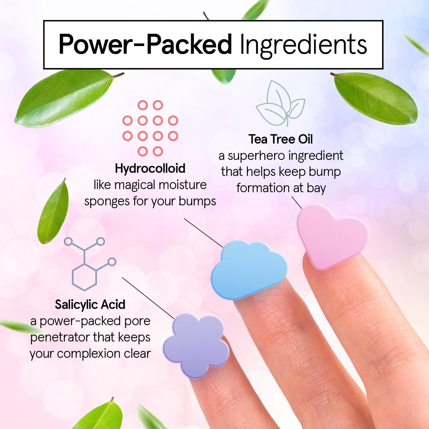 grace & stella Award Winning Skin Rescue Covers with Hydrocolloid (Multishape, 72 Count) - With Salicylic Acid and Tea Tree for Absorbing Impurities - Dermatologist Tested Skin Care, Cruelty Free, Vegan 🍁 All In One Marketplace Canada