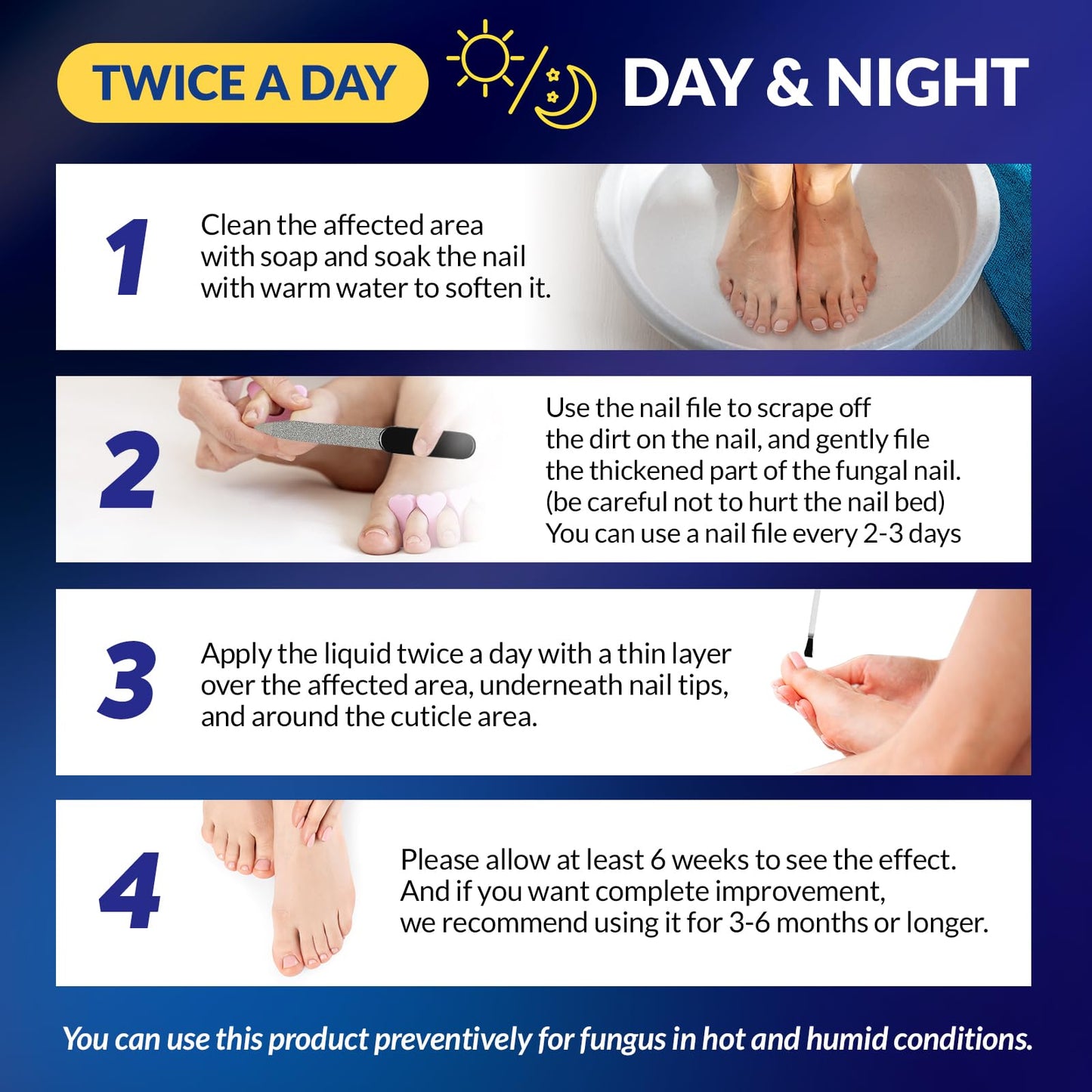 Arflom Toenail Fungus Treatment : 25% Undecylenic Fungal Nail Treatment Extra Strength - Toe and Fingernail with Tea Tree Oil (2pcs, 15ml each) 🍁 All In One Marketplace Canada