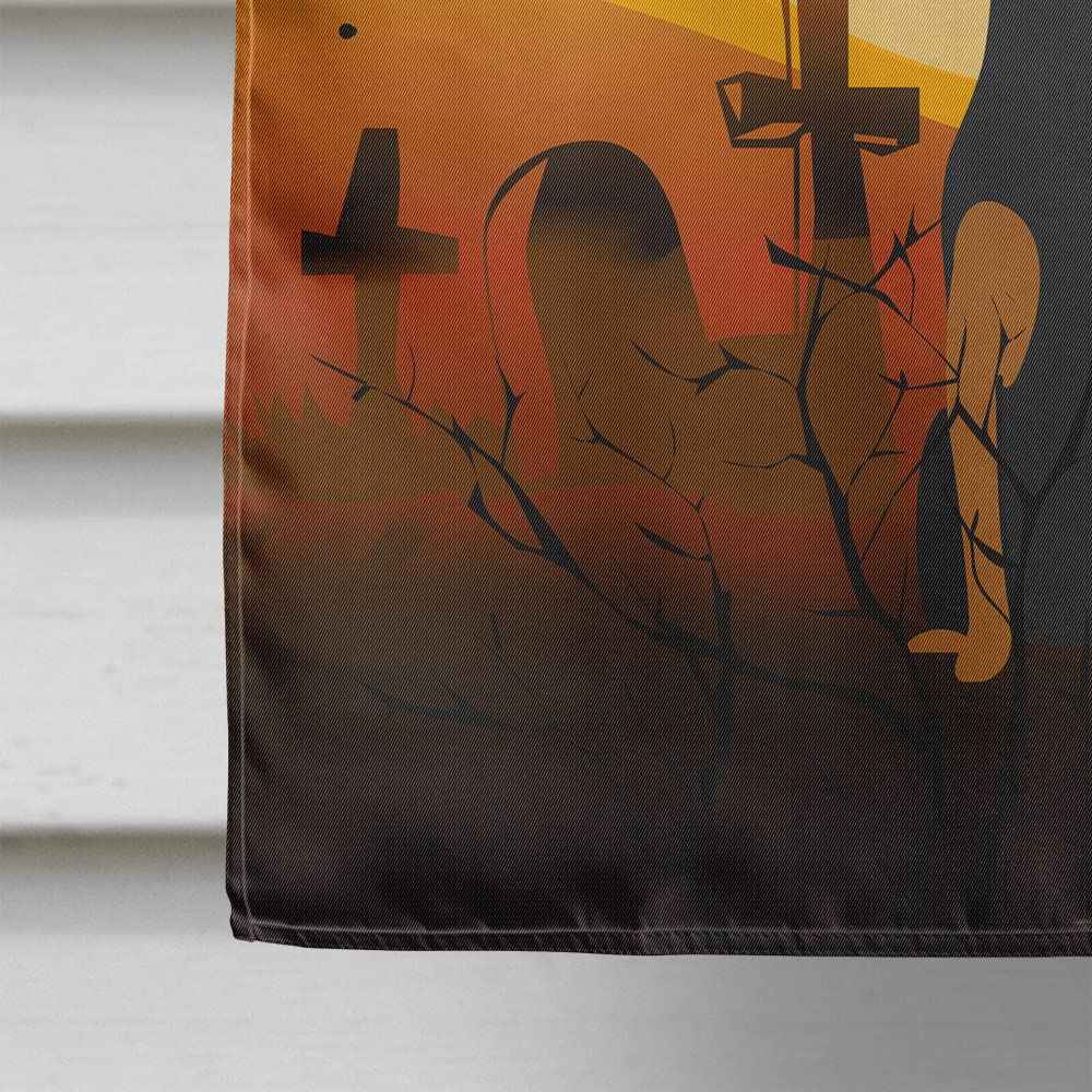 Caroline's Treasures BB4294CHF Halloween Manchester Terrier Canvas House Size Flag, Large, Multicolor