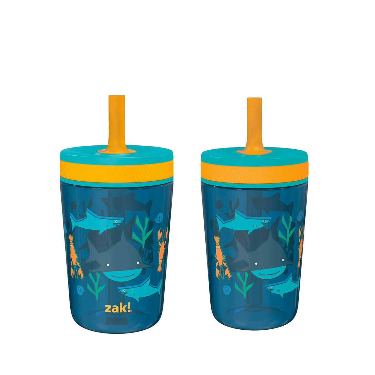 Zak Designs Underwater Kelso 15oz Leak-Proof Toddler Straw Cups, 2-Pack 🍁 All In One Marketplace Canada