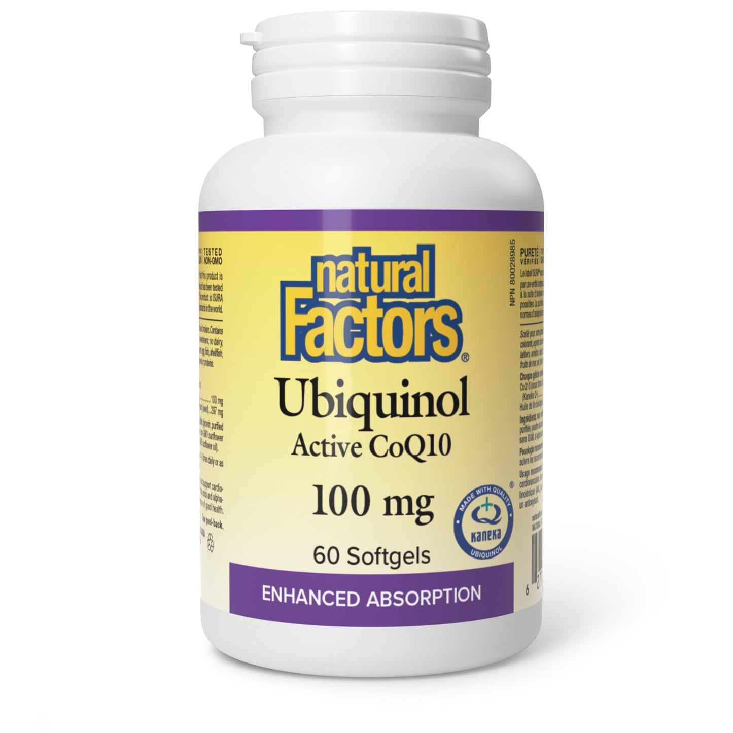 Natural Factors Ubiquinol Active CoQ10 100 mg, 60 Softgels, Supports Cardiovascular Health, Proudly Canadian 🍁 All In One Marketplace Canada