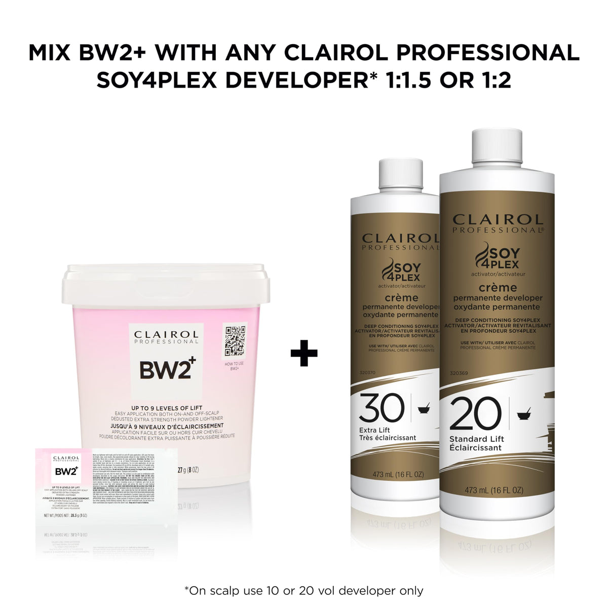 Clairol Professional BW2+ Dedusted Extra Strength Powder Lightener for Hair Highlights, 8 oz | 227 g 🍁 All In One Marketplace Canada