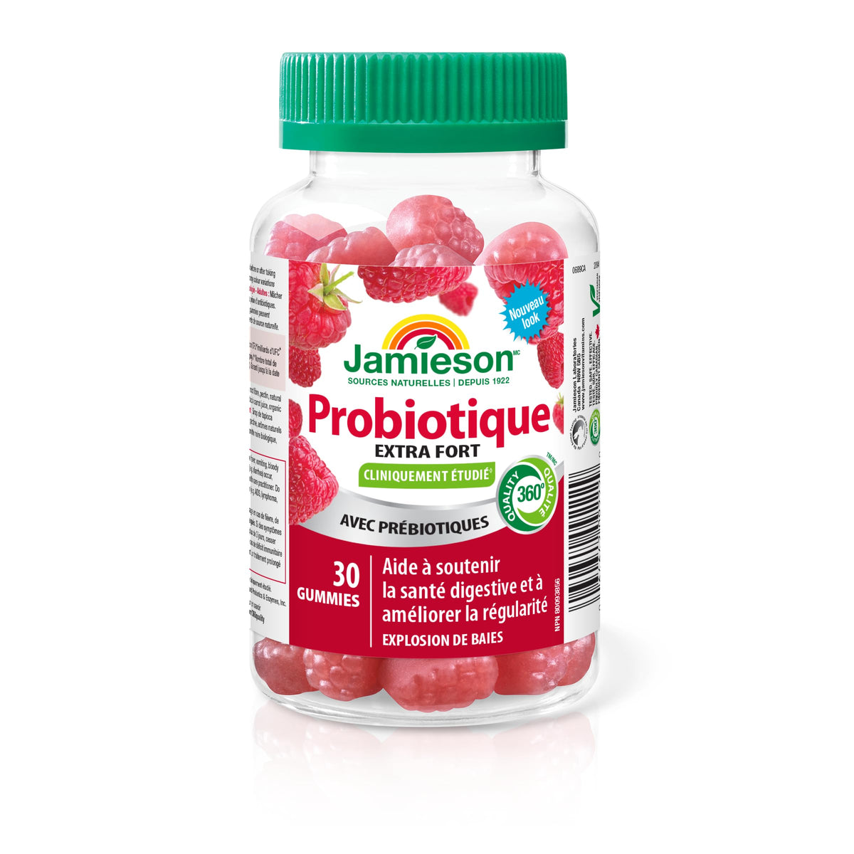 Jamieson Extra Strength Probiotic. 30 Gummies. 5 Billion CFU, Berry Blast Flavour, Improves Digestive Health, and Supports a Healthy Microbiome, No Artificial Colours, Flavours, or Preservatives 🍁 All In One Marketplace Canada