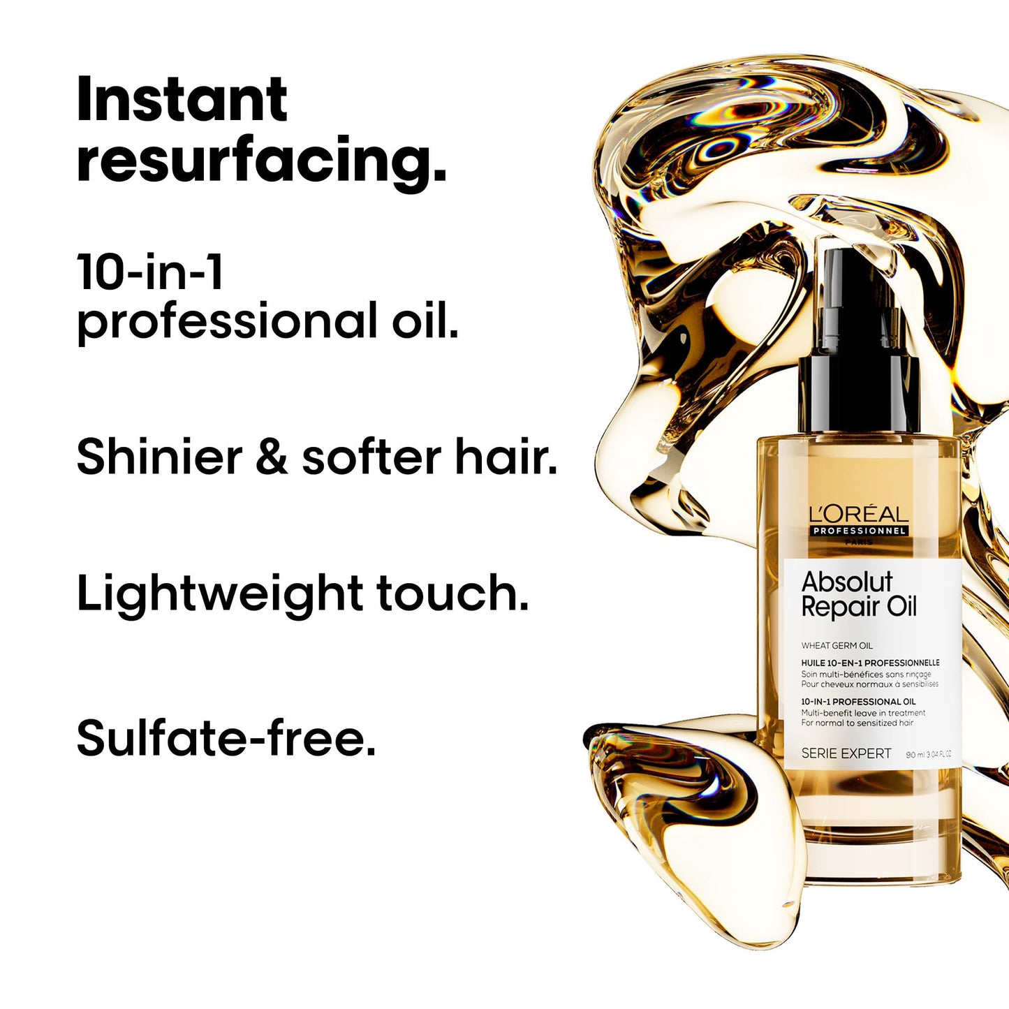 L’Oréal Professionnel Absolut Repair 10-in-1 Oil, Leave-In Hair Oil for Dry & Damaged Hair, Nourishes, Resurfaces & Protects, 90 ML 🍁 All In One Marketplace Canada