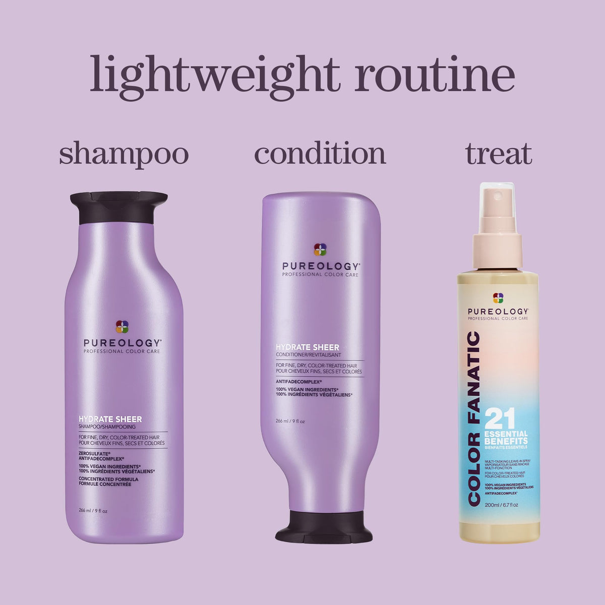 Pureology Hydrate Sheer Conditioner, Lightweight Moisture for Fine Dry Color-Treated Hair, Jojoba & Green Tea, Vegan, Sulfate-Free 🍁 All In One Marketplace Canada