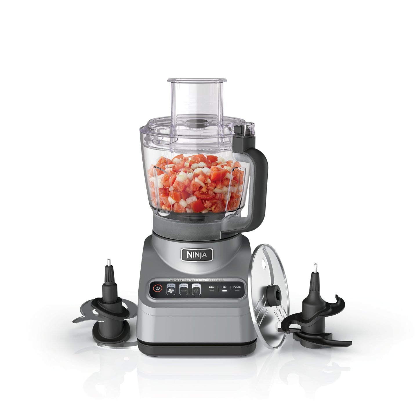 Ninja Professional Plus Food Processor 850-Watts With Auto-iQ Preset Programs Chop Puree Dough Slice Shred With a 9-Cup Capacity and a Silver Stainless Finish (BN600C) - Canadian Version 🍁 All In One Marketplace Canada