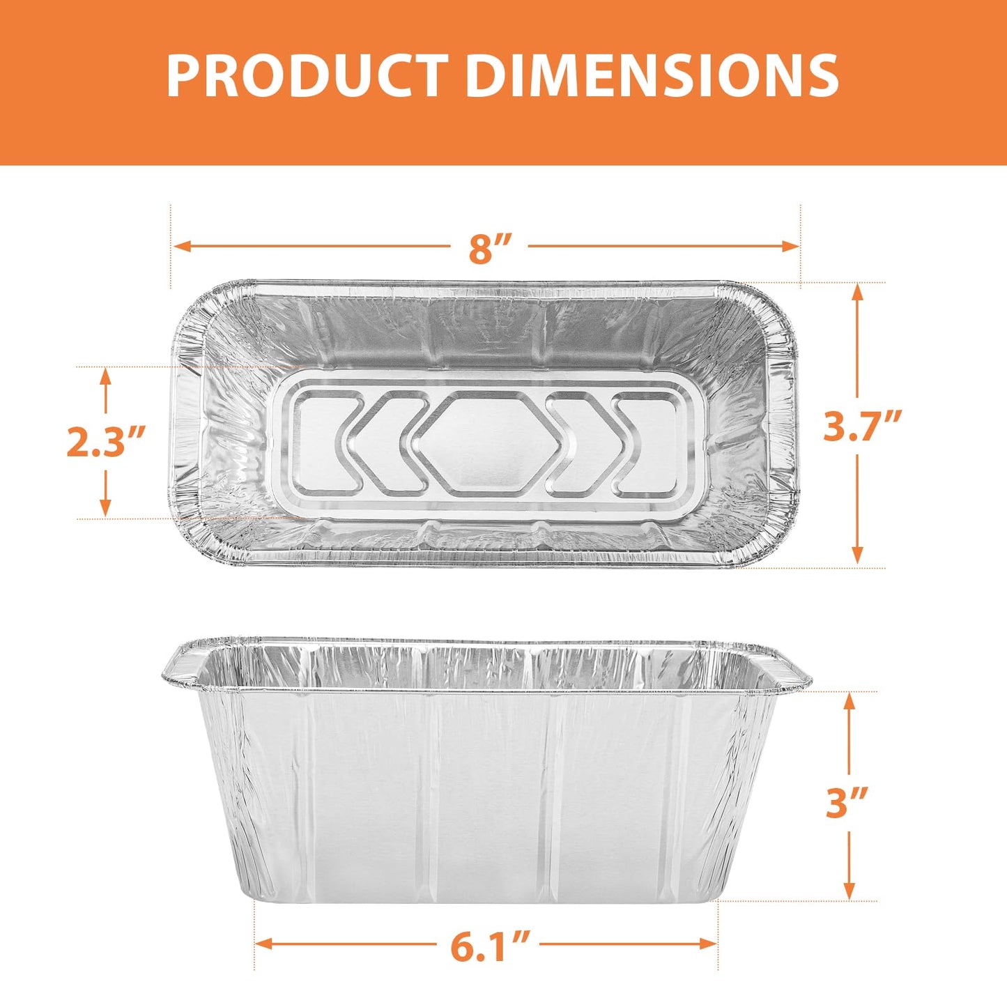 Rushare 40 Pack Drip Pan Liners for Blackstone 17"/22"/30"/28"/36" Griddle, Grease Cup Liners for Blackstone 5017, Disposable Aluminum Foil Drip Pan Liner, 8 x 3.7 Inch 🍁 All In One Marketplace Canada