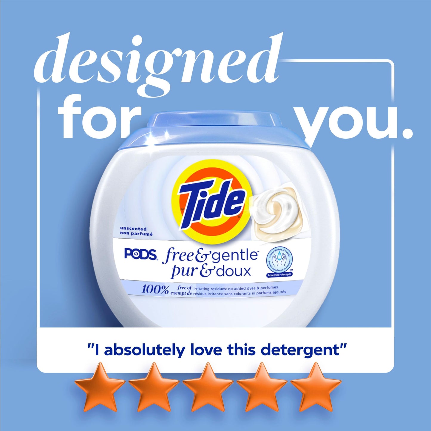 Tide PODS Free & Gentle Laundry Detergent Soap Pacs, 112 Count 🍁 All In One Marketplace Canada