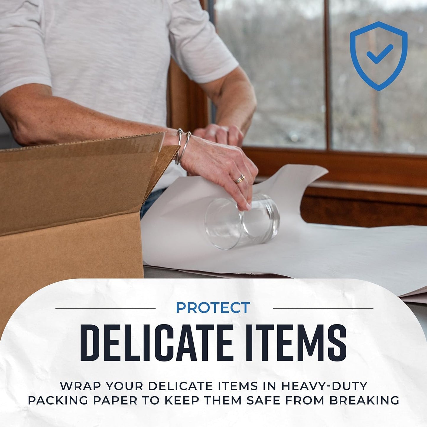 Bryco Goods Newsprint Packing Paper Sheets for Moving - 5lb - 160 Sheets - Moving & Shipping Supplies - 27" x 17" - Wrapping & Protecting Fragile Items - Newspaper Paper 🍁 All In One Marketplace Canada