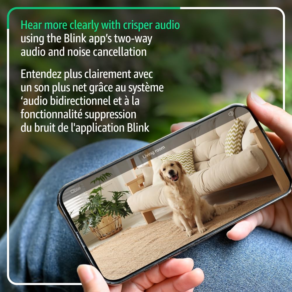 Blink Mini 2K+ (newest model) – Plug-in Home & Pet Security Camera with 2K video resolution, colour night vision, enhanced audio, motion detection – 2 cameras (Black) 🍁 All In One Marketplace Canada