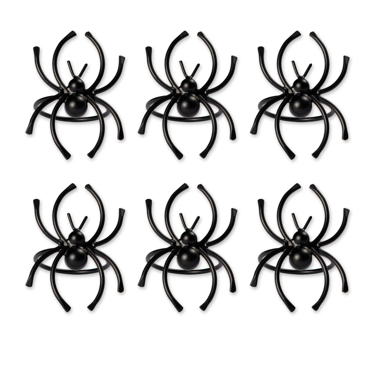 DII Napkin Rings for Halloween, Parties, Everyday, Set of 6, Spider