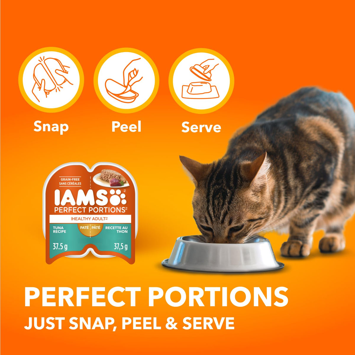 IAMS Perfect Portions Adult Wet Cat Food - Chicken and Tuna Paté Variety Pack, 75g (24 Pack) 🍁 All In One Marketplace Canada