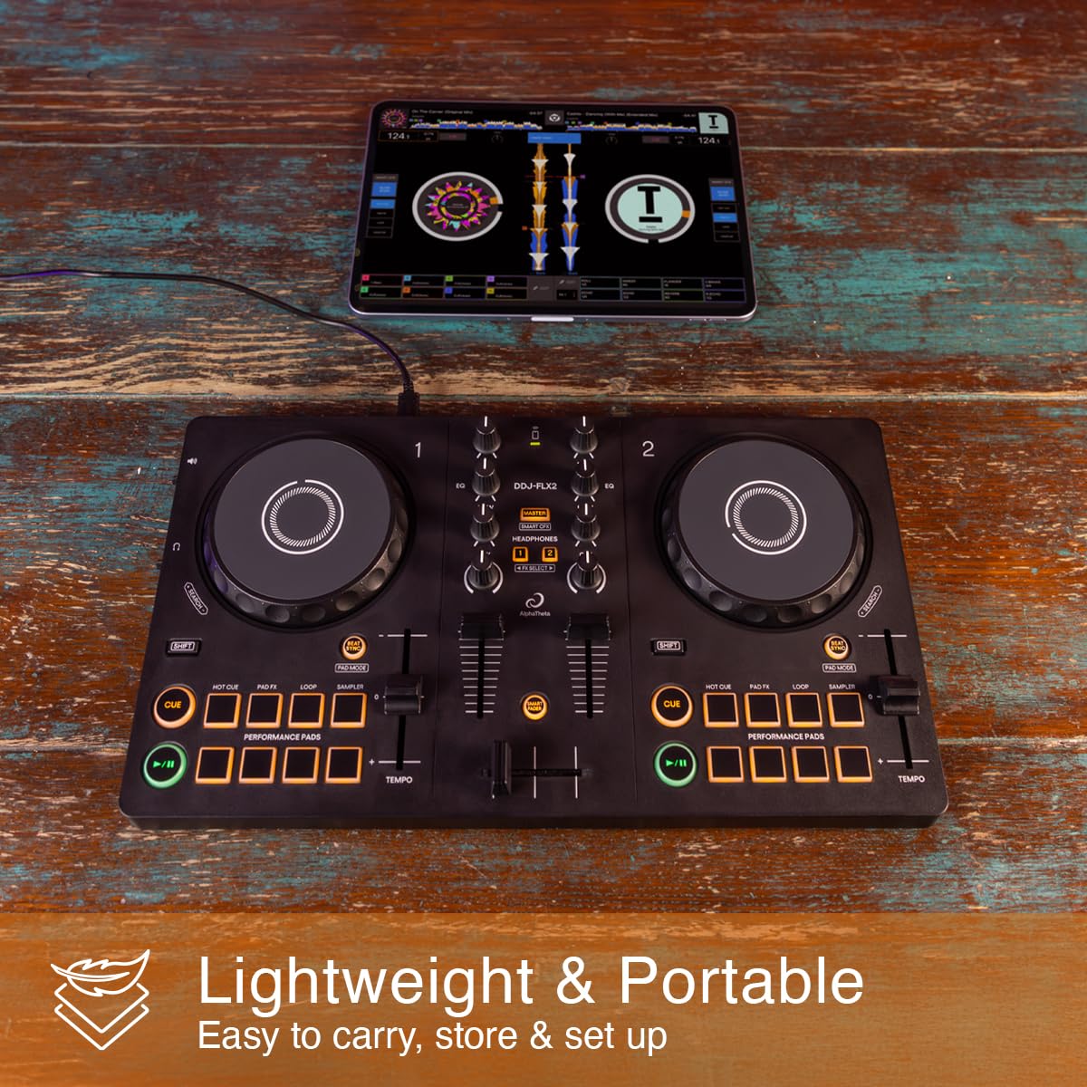 AlphaTheta DDJ-FLX2 Compact 2-Channel DJ Controller, Smart Fader, USB-C 🍁 All In One Marketplace Canada