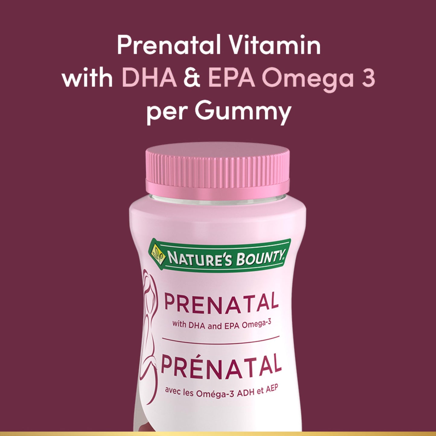 NATURE'S BOUNTY Prenatal With DHA & EPA Omega-3, Helps Reduce Risk Of Neural Tube Defects, 270 g 🍁 All In One Marketplace Canada