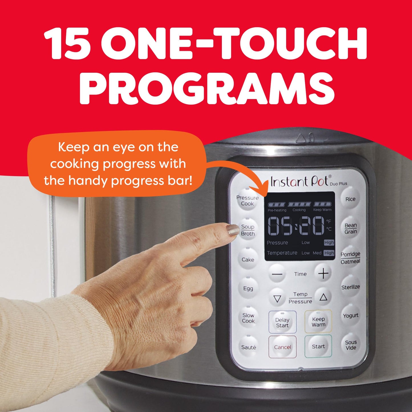 Instant Pot Duo Plus 6 Quart 9-in-1 Electric Pressure Cooker, Slow Cooker, Rice Cooker, Steamer, Sauté, Yogurt Maker, Warmer & Sterilizer, 15 One-Touch Programs,Stainless Steel/Black 🍁 All In One Marketplace Canada