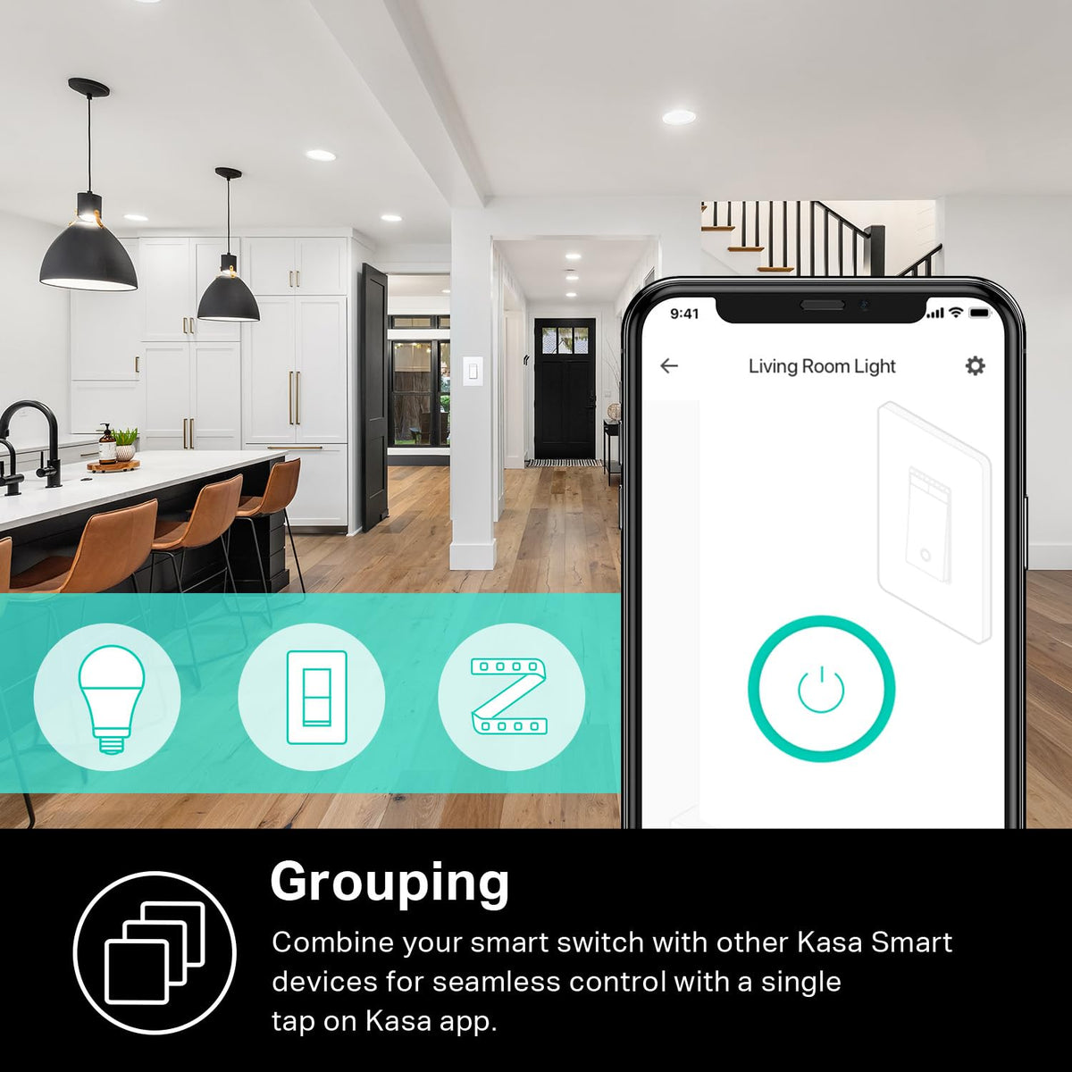 Kasa Smart Single Pole Dimmer Switch by TP-Link (HS220P3)- 2.4GHz Wi-Fi Connection Required, Dimmer Light Switch for LED Lights, Works with Alexa and Google Home, UL Certified, 3-Pack ,white 🍁 All In One Marketplace Canada